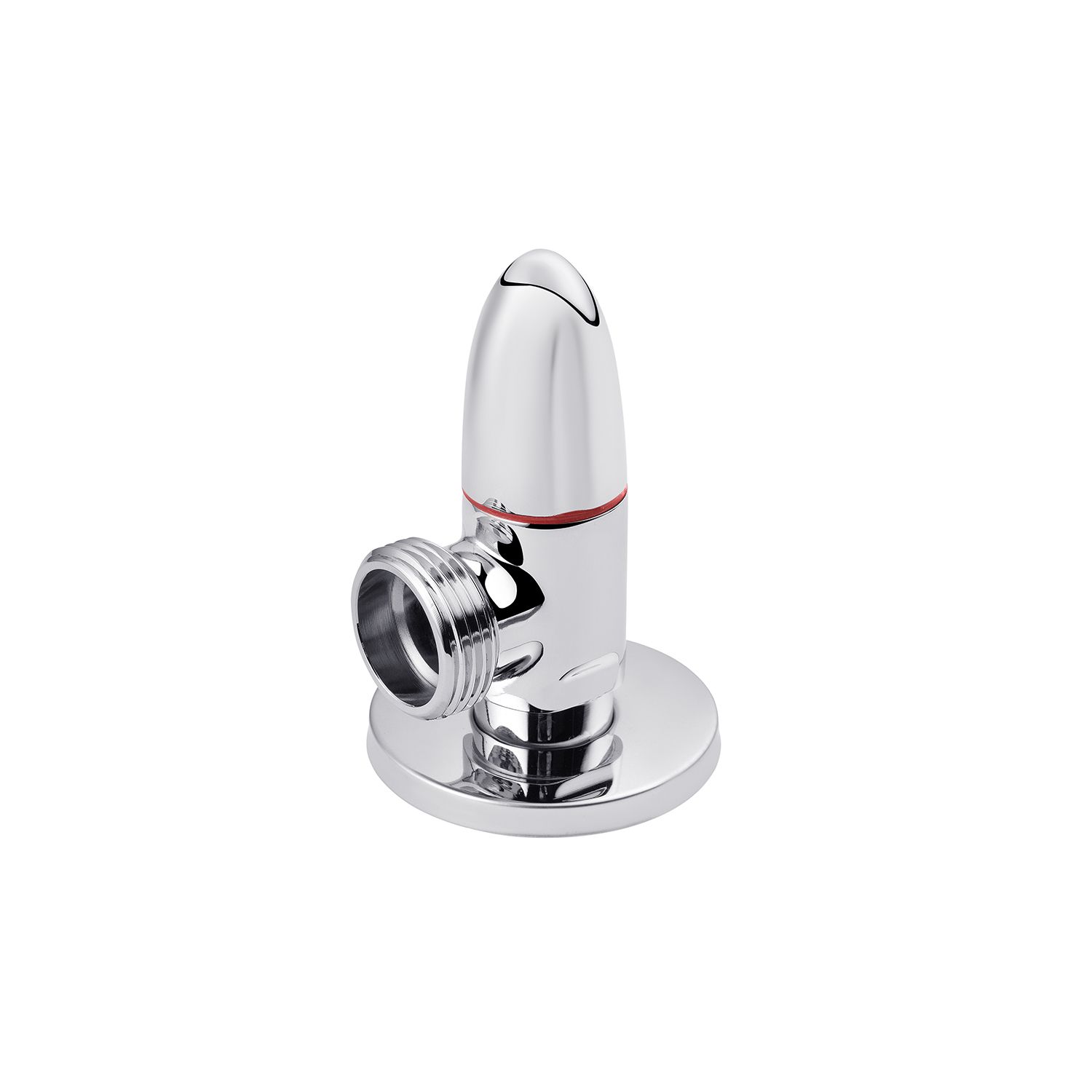 Кран приладовий для підключення Karro 1/2"х3/4" ЗЗ хромований KR-3111