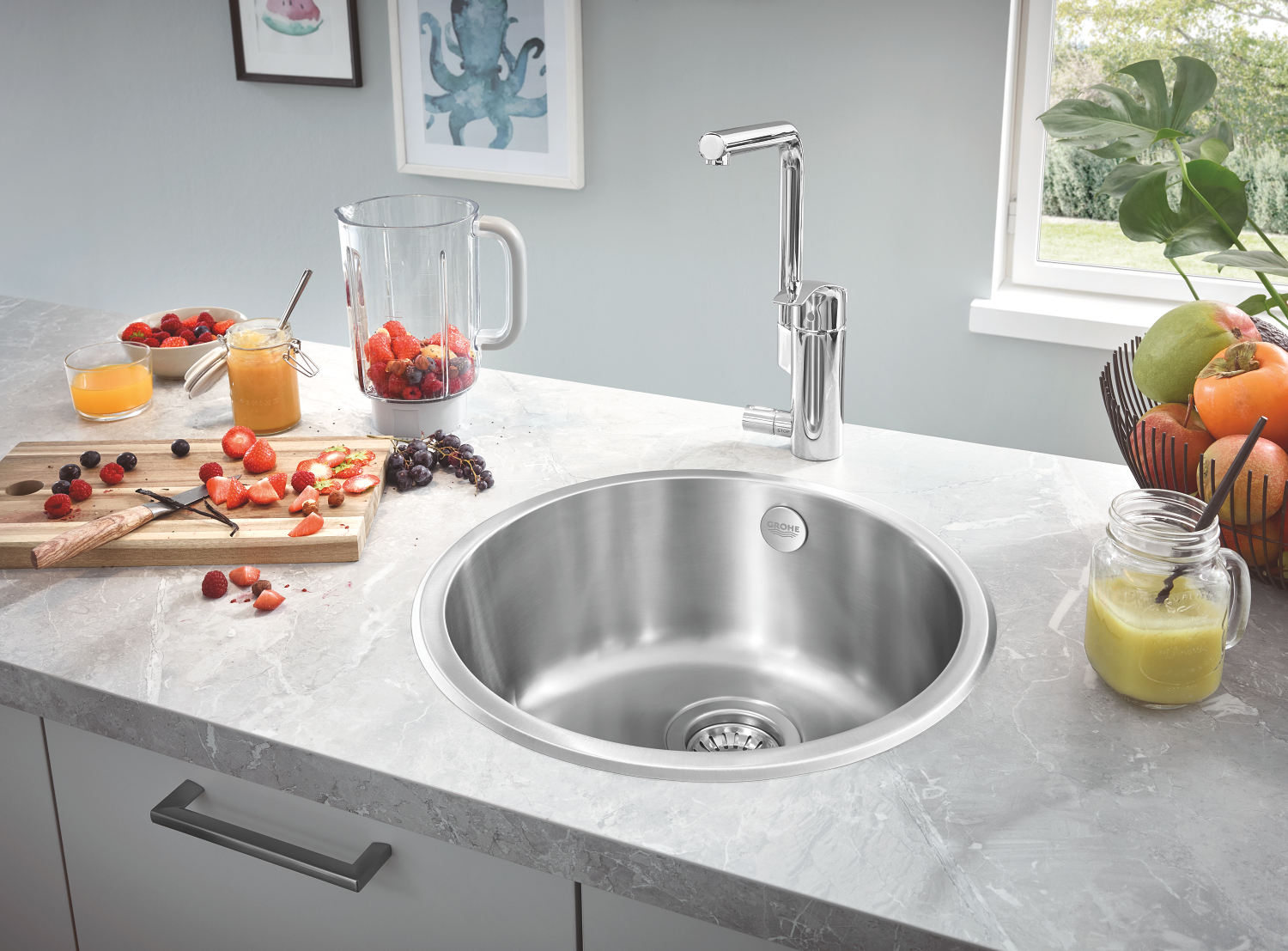 Мийка для кухні із нержавіючої сталі Grohe K200 (31720SD0)