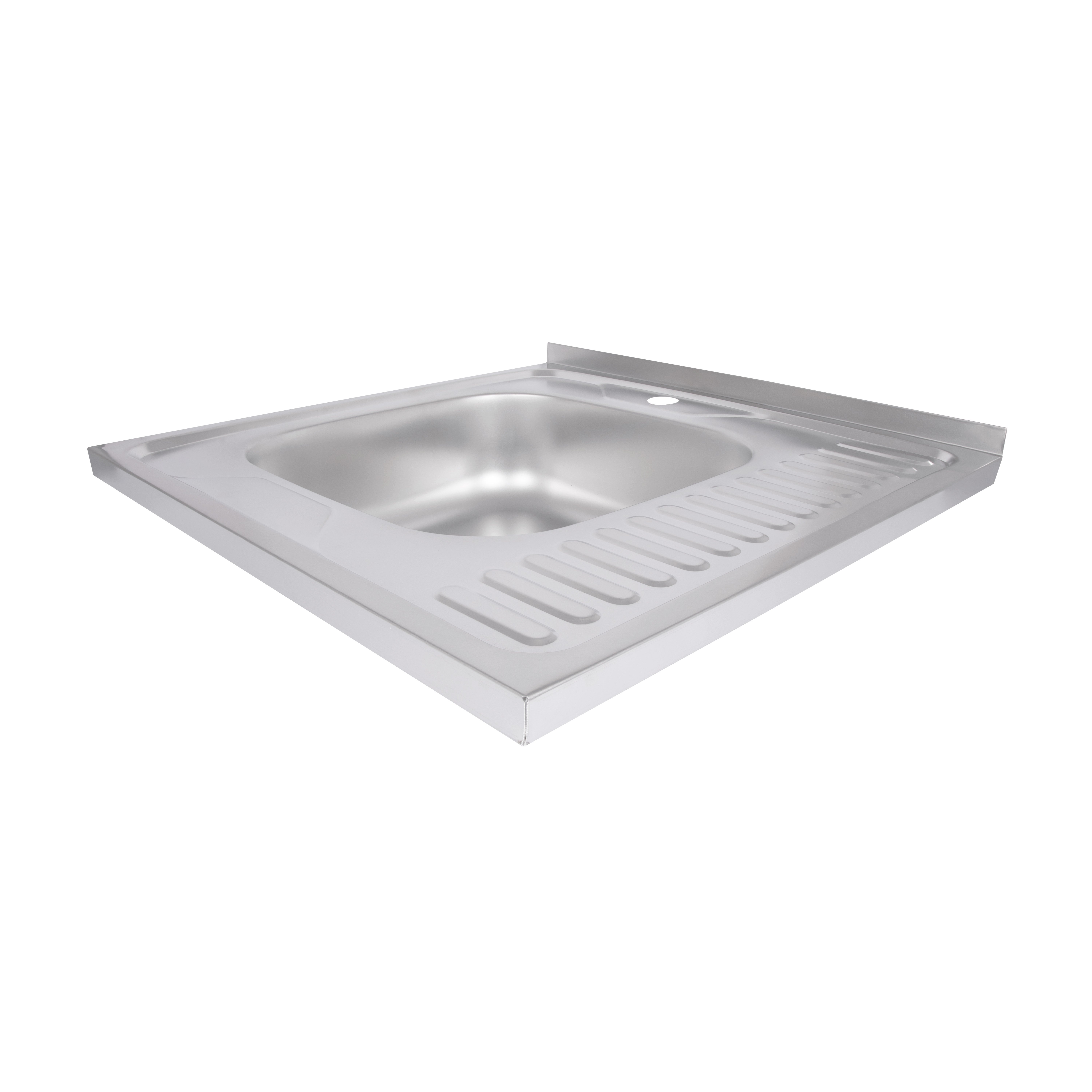 Кухонна мийка Brinex 6060-L 0,6 мм Satin (BRIN6060LSAT06)