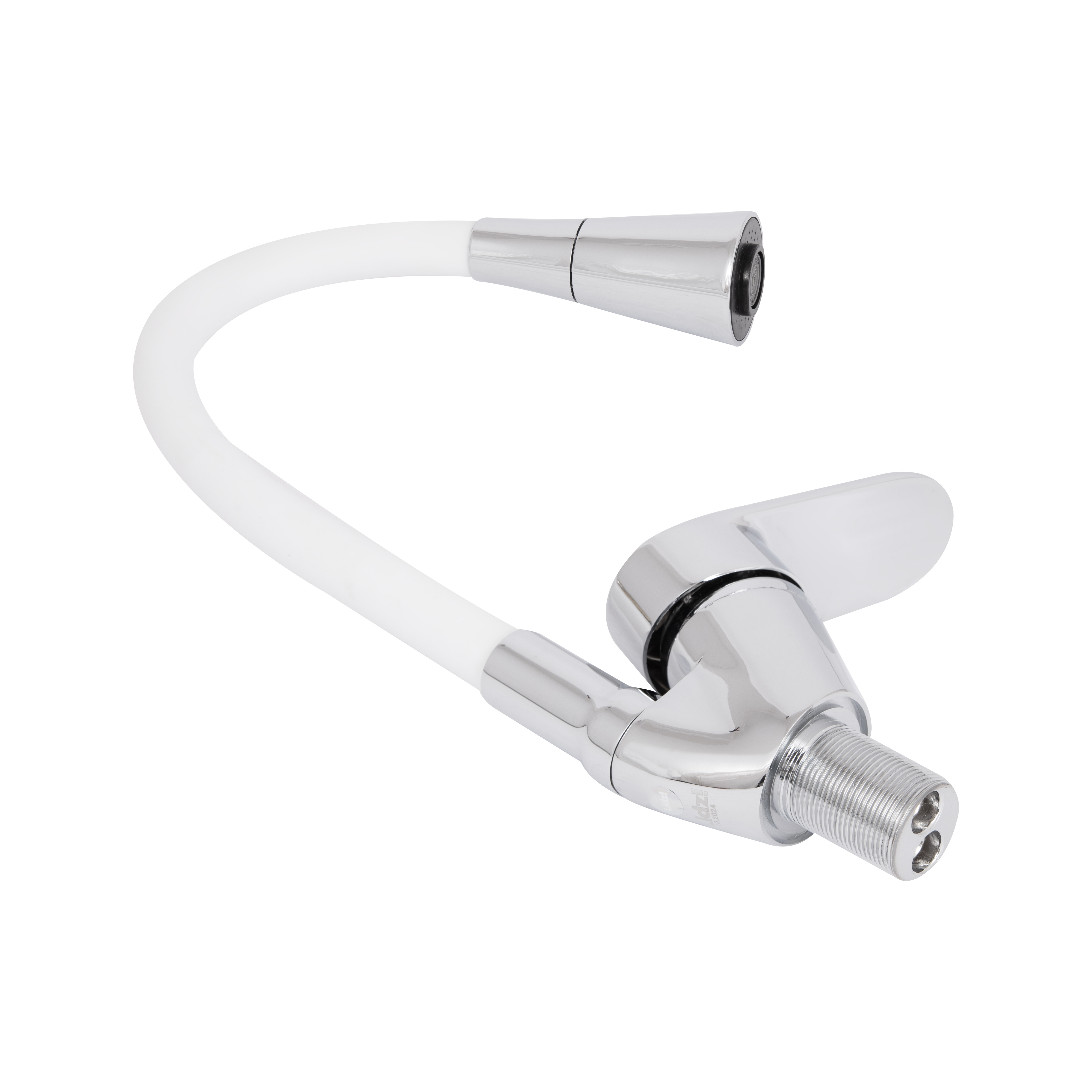 Змішувач для кухні Lidz Tani 008F3 з гнучким виливом (k40) LDTAN008F3WCR37037 Chrome/White