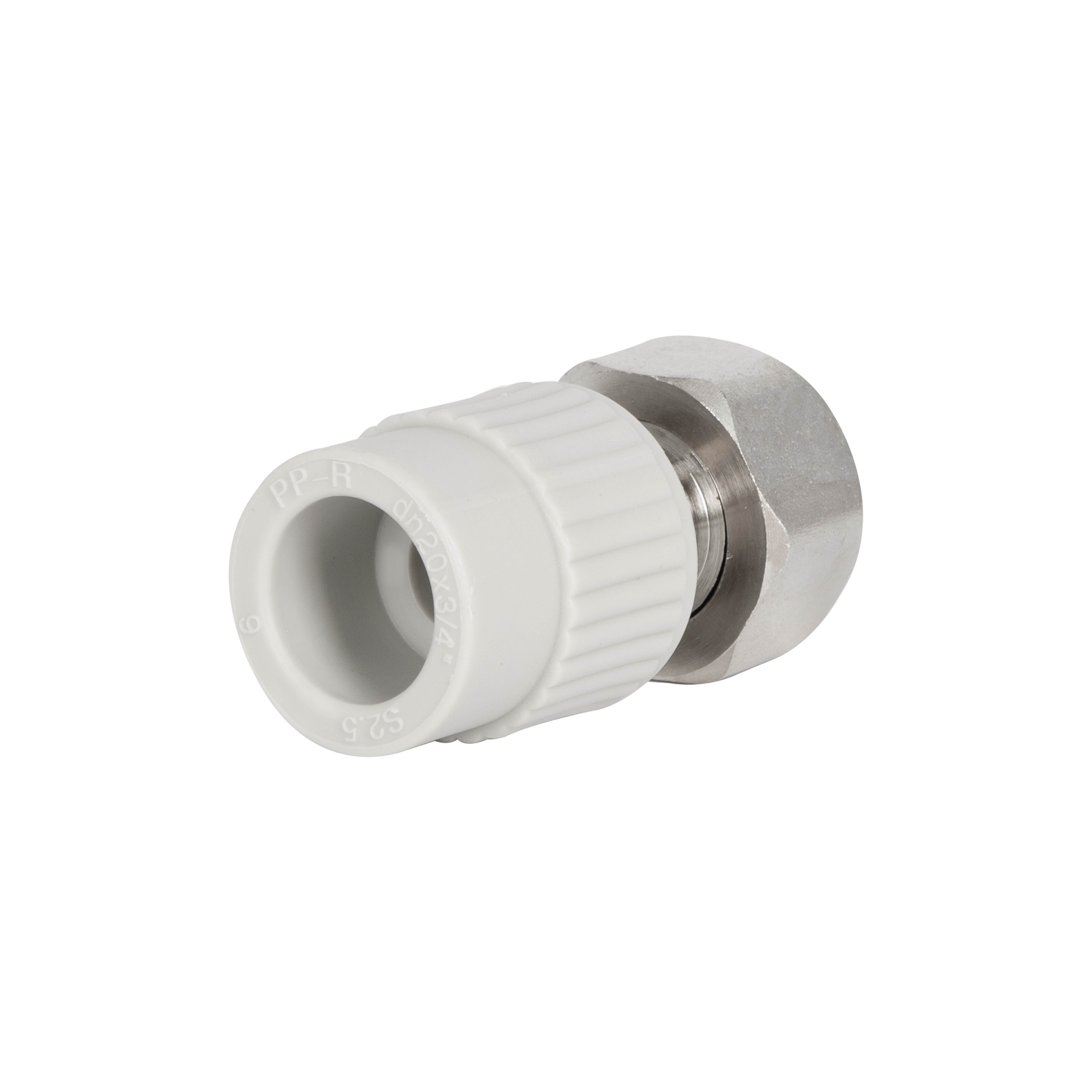 Муфта під Євроконус PPR із накидною гайкою Thermo Alliance 20х3/4" ВР з латунним штоком
