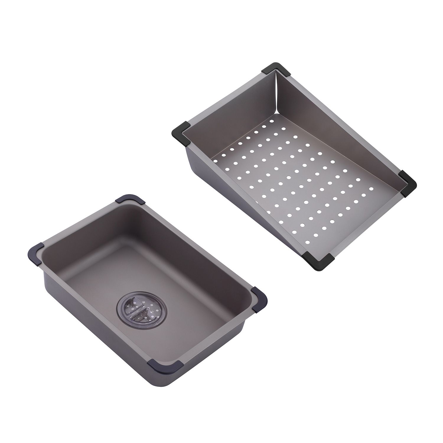 Кухонна мийка Kroner KRP Schwarze - SET7545NG PVD (3.0/0.8 мм)