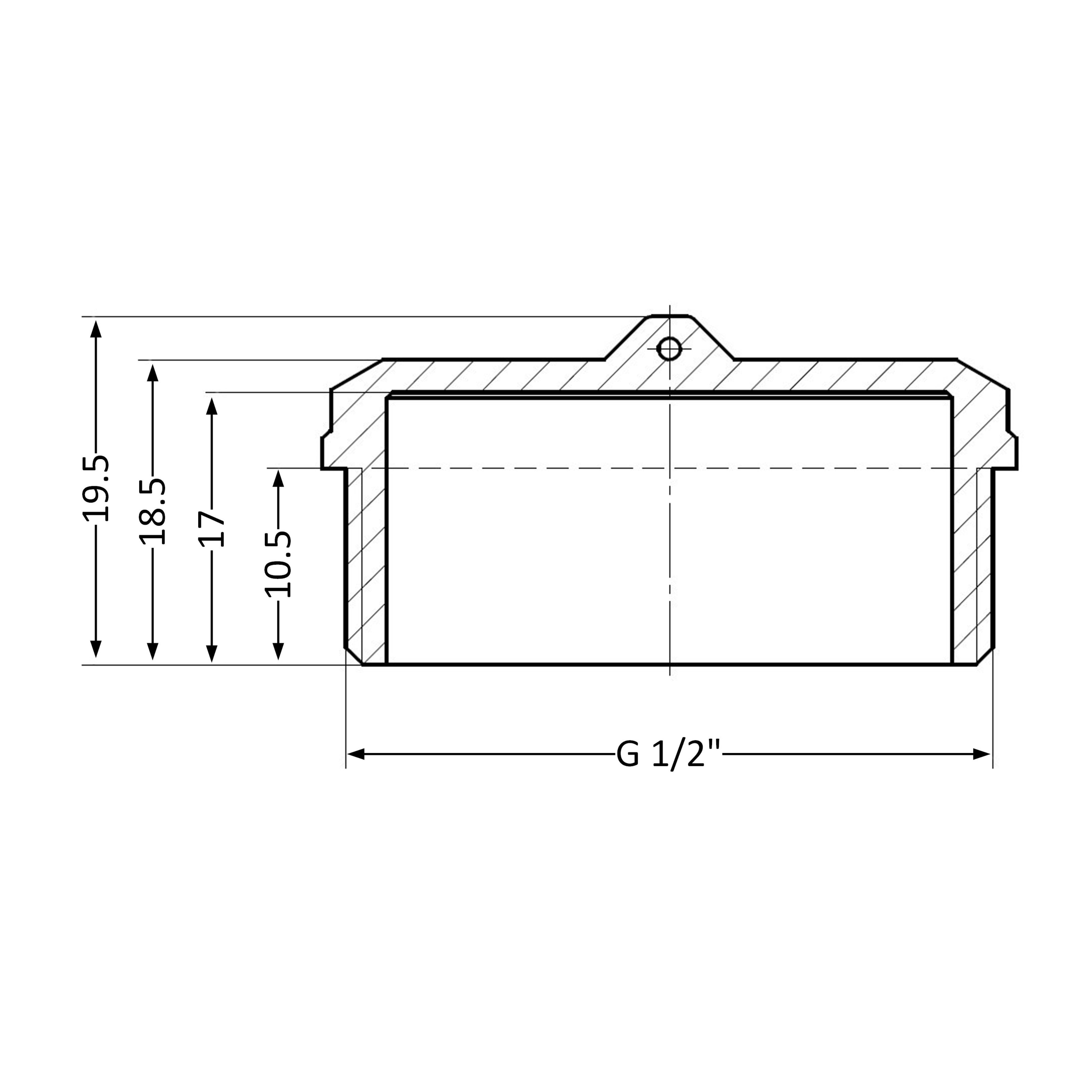 Заглушка Thermo Alliance Standart 1/2" ЗР SD40315