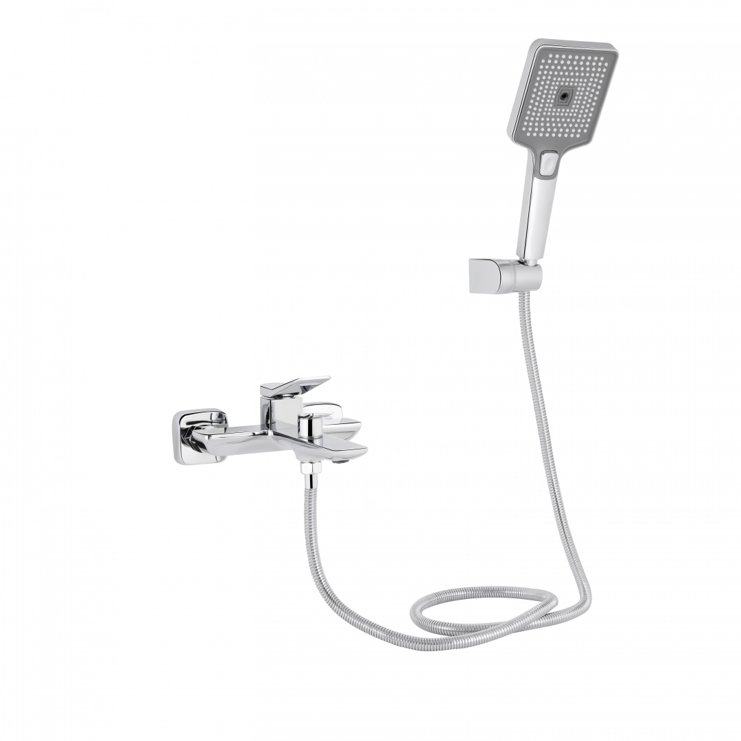 Змішувач для ванни Qtap Presto (з душовим гарнітуром) QTPRE259CRM45574 Chrome