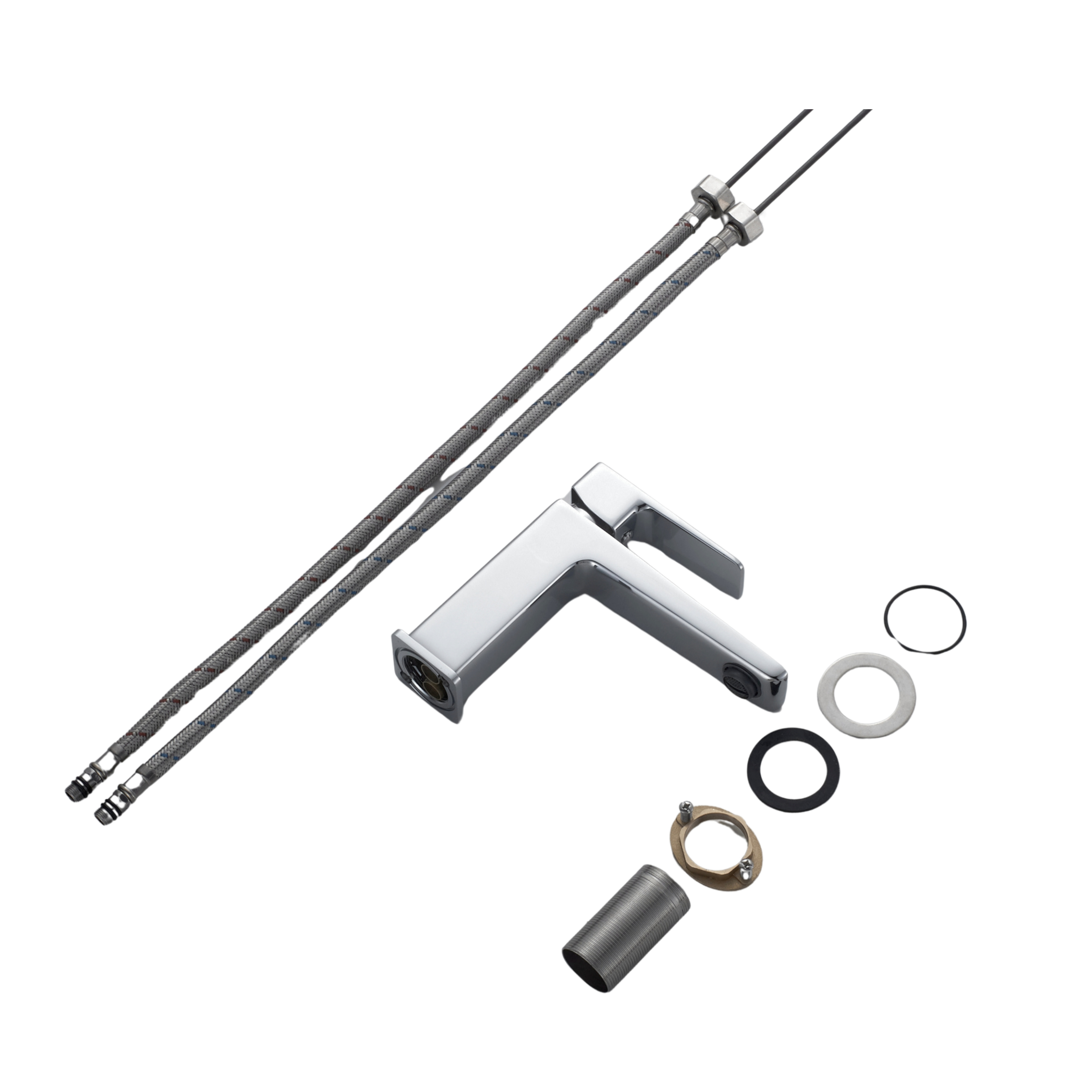 Змішувач латунний для раковини Lidz Orion 001F (k25) LDORI001FCRM48091 Chrome