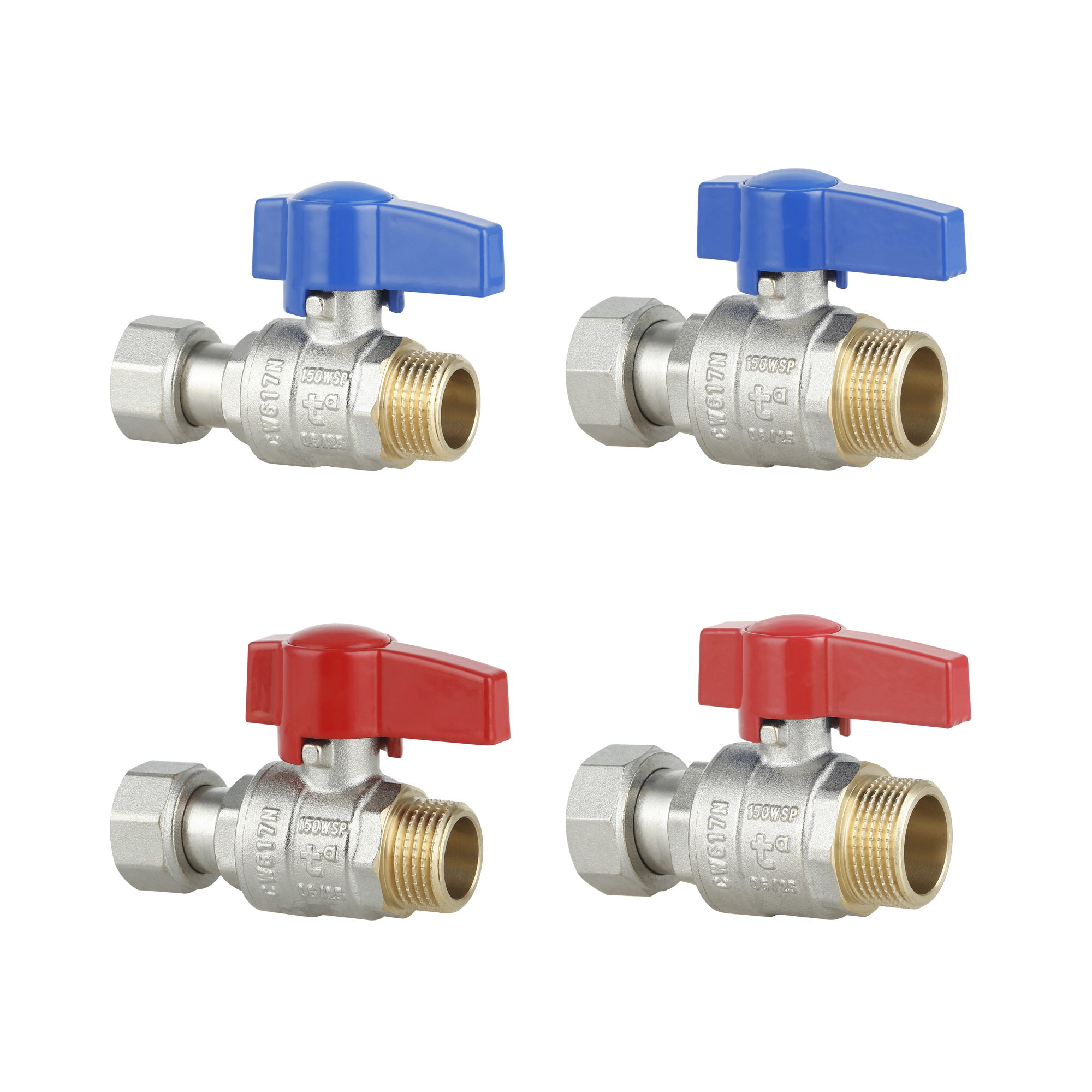 Комплект прямих кранів Thermo Alliance Standart 1/2"ВН-3/4"ВН з накидною гайкою для підключення котла TAS262RBW1520