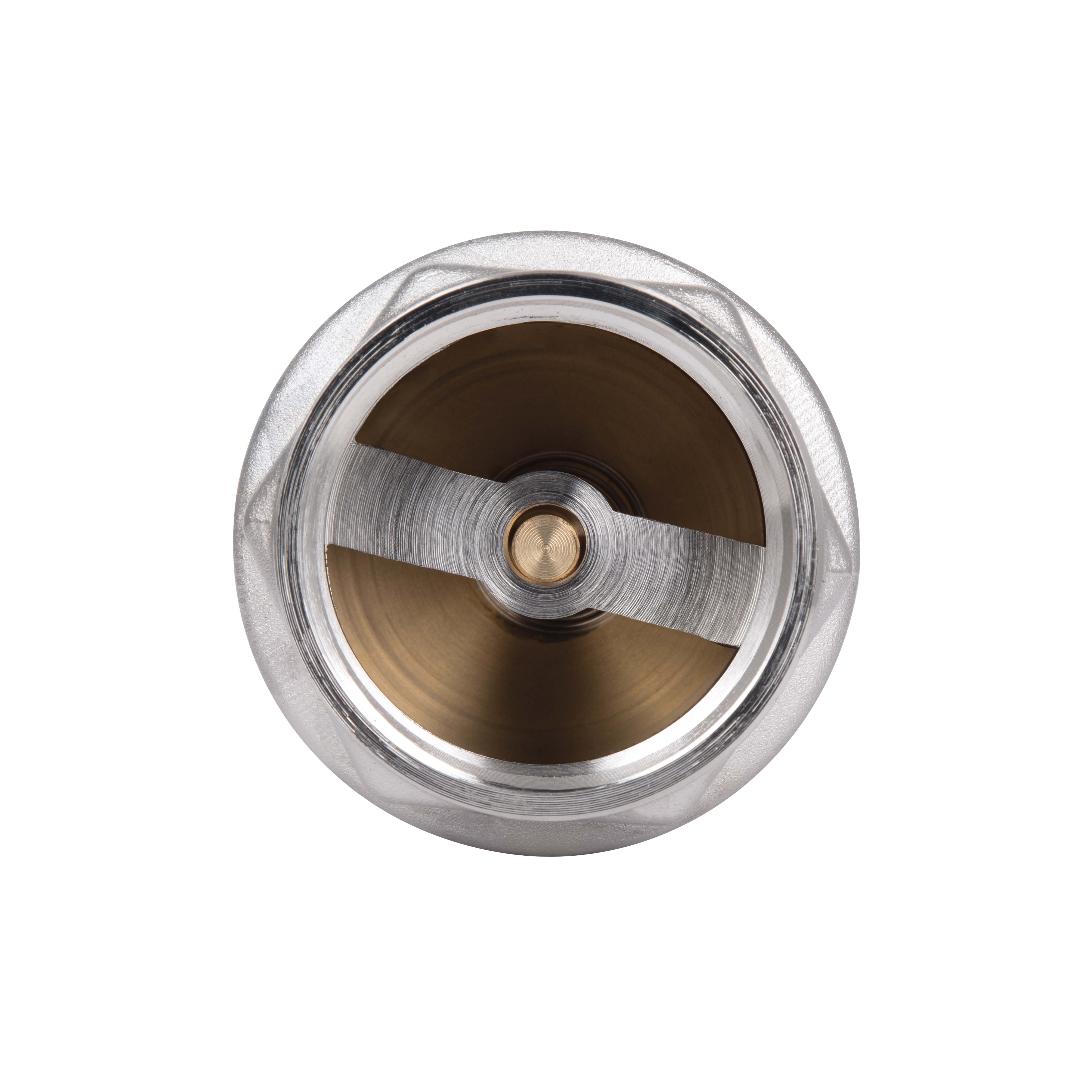 Зворотний клапан із латунним штоком Thermo Alliance Forte 1 1/2"ВВ нікель TAF240W40