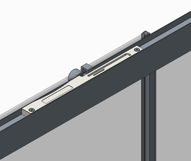 Двері у нішу розсувні KOER SR SD05-120x200-TR-01 прозоре скло EASY CLEAN 6мм хром (KR5405)