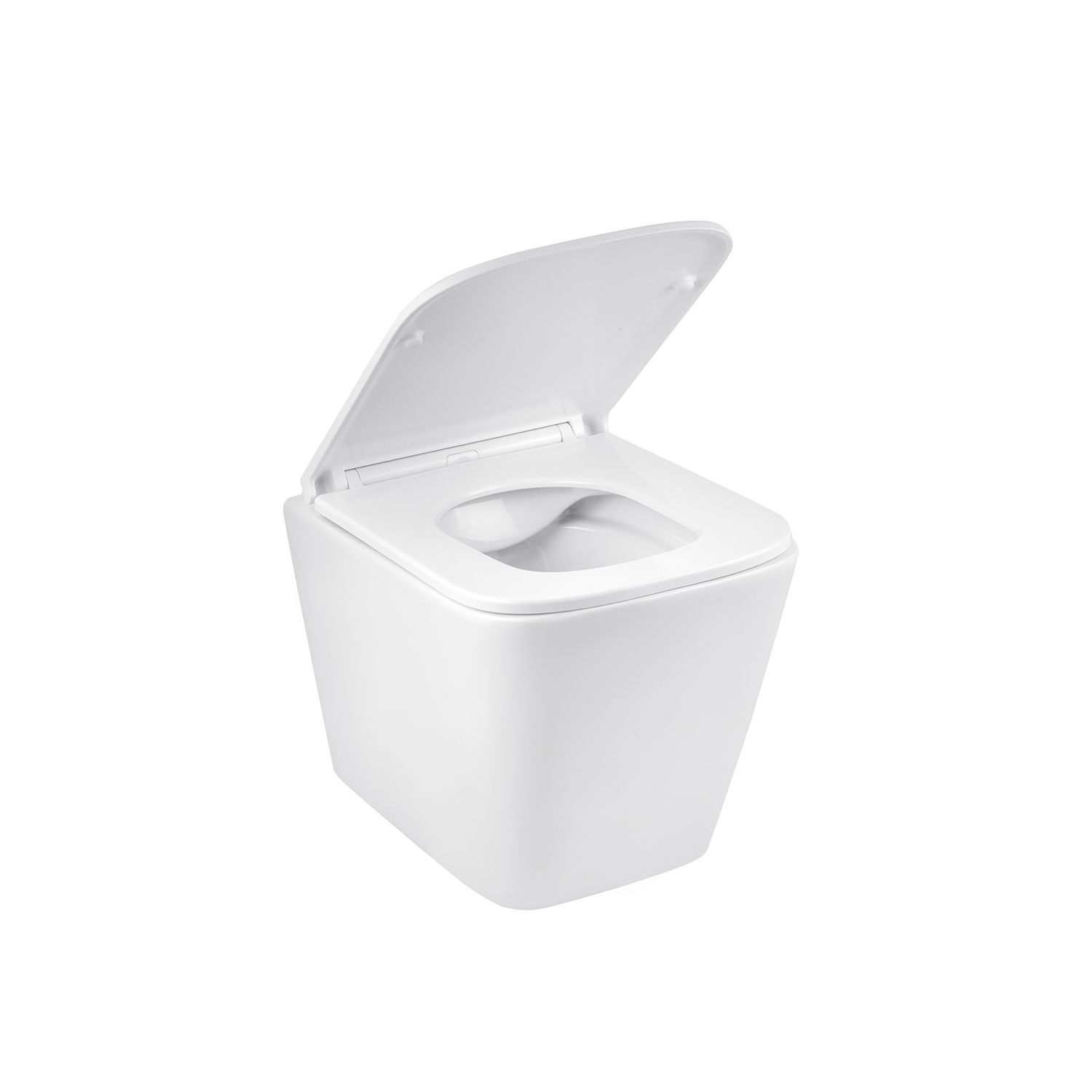 Унітаз підвісний Kroner Eifel WHI493436 RIMLESS безобідковий з сидінням Slim Duroplast / Soft-close / Quick relase