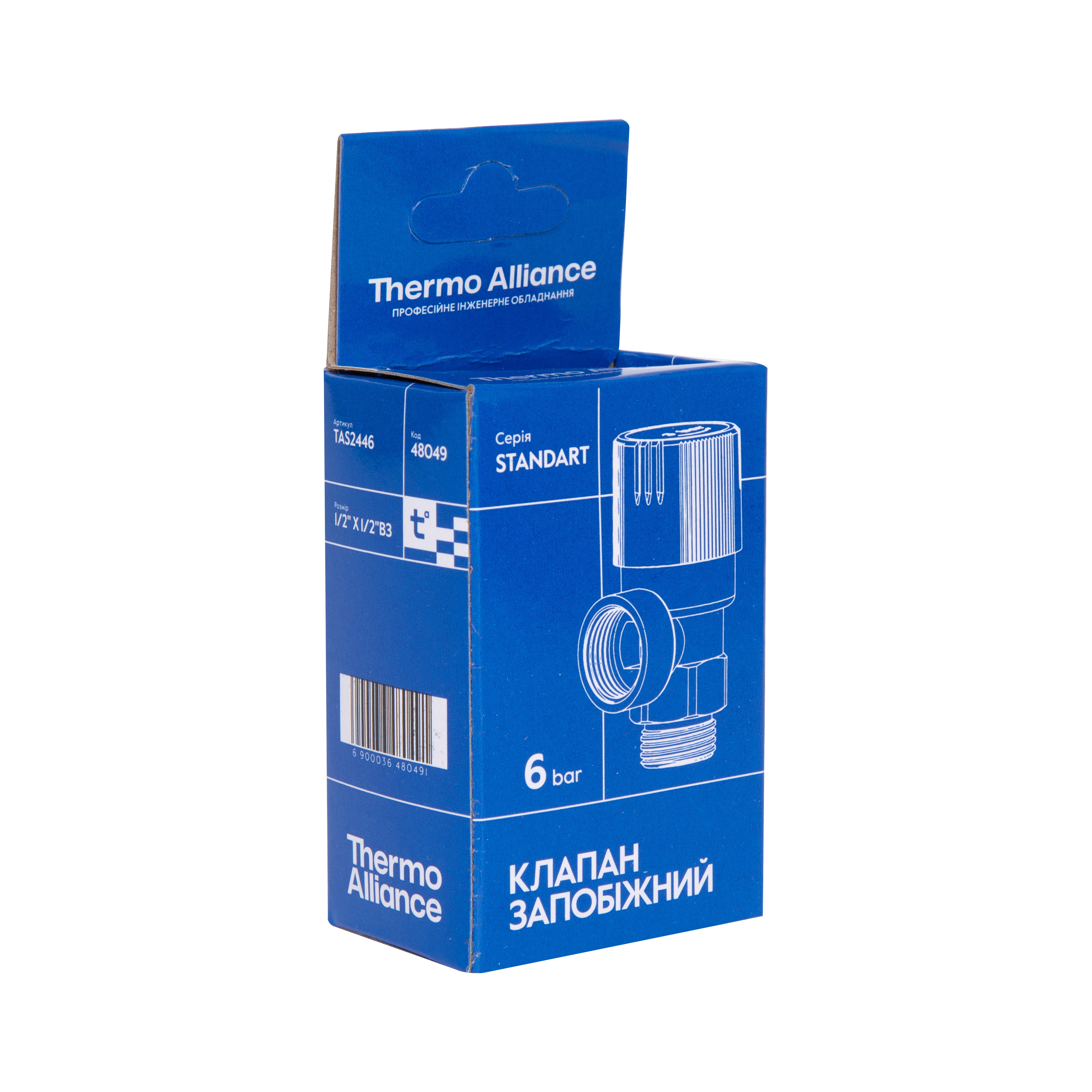 Запобіжний клапан Thermo Alliance Standart 1/2"ВЗ 6 бар TAS2446