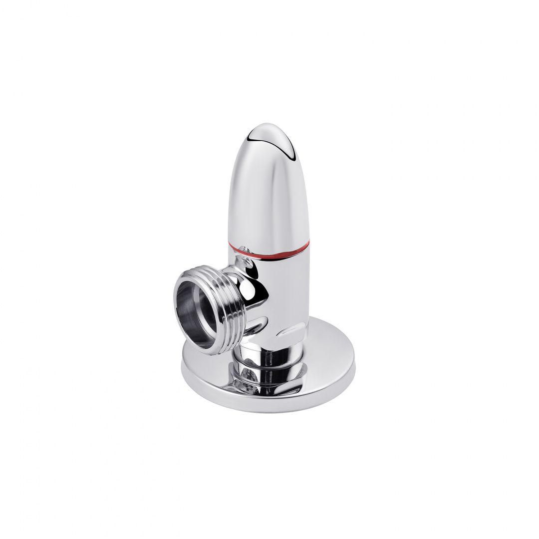 Кран приладовий для підключення Karro 1/2"х3/4" ЗЗ хромований KR-3111