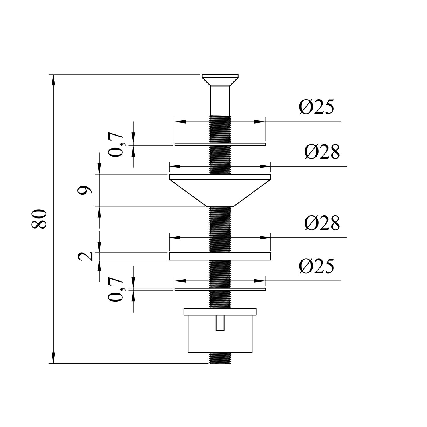 Набір для кріплення бачка унітаза Agua BF70