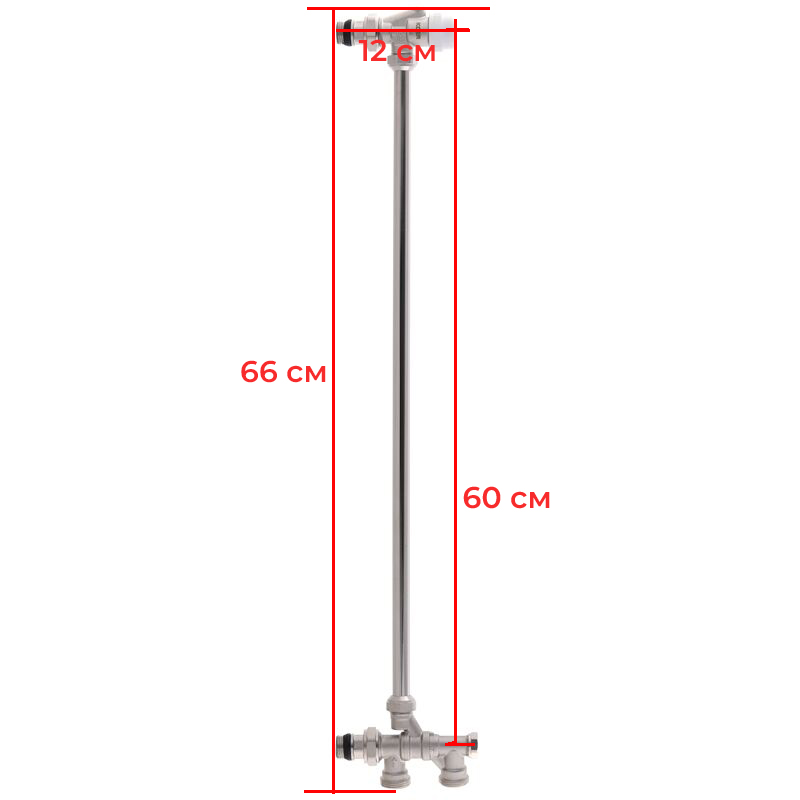 Блок нижнього підключення радіатора з трубкою Koer KR.1135 (KR2896)