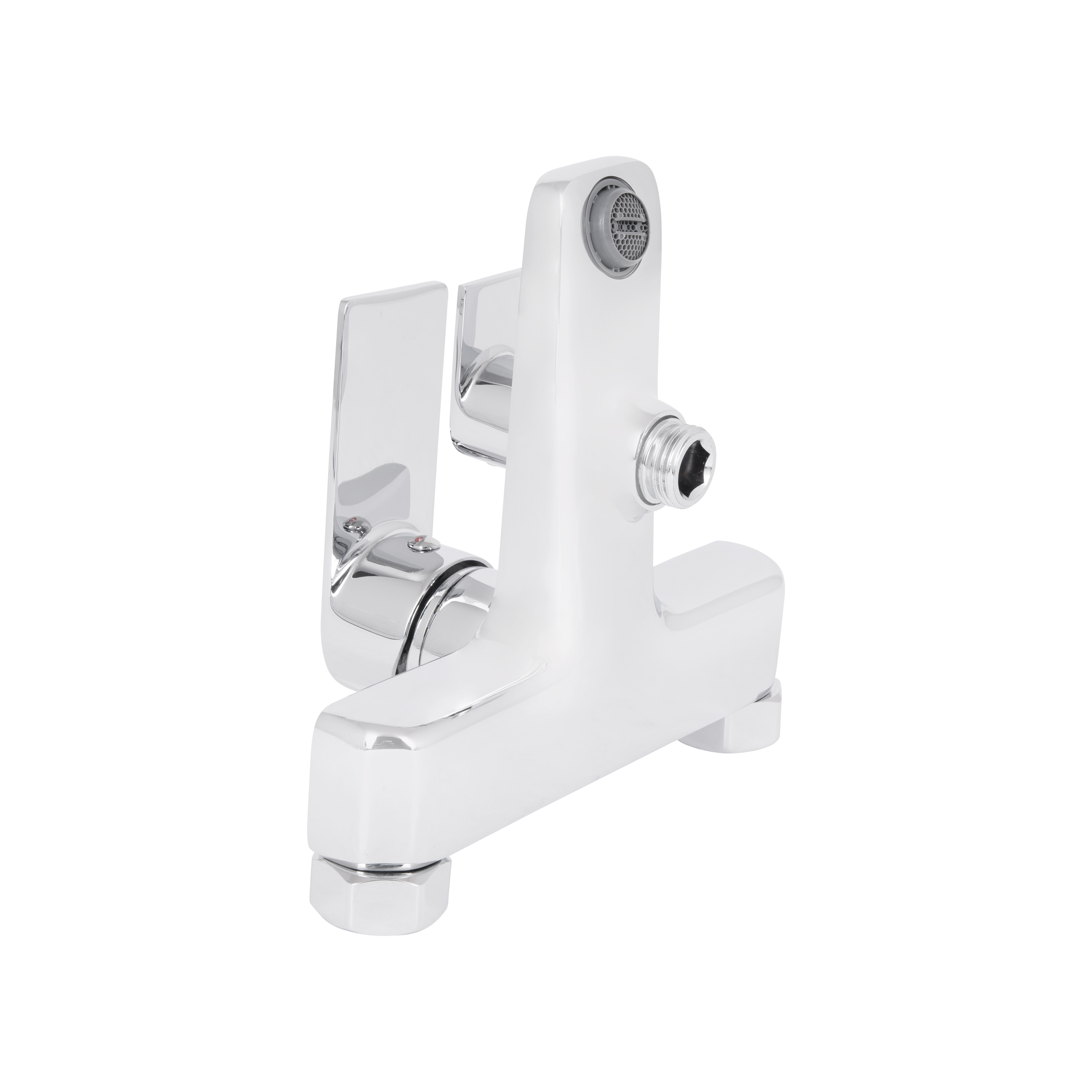Змішувач для ванни Qtap Aries (з душовим гарнітуром) QTARI259CRM45559 Chrome