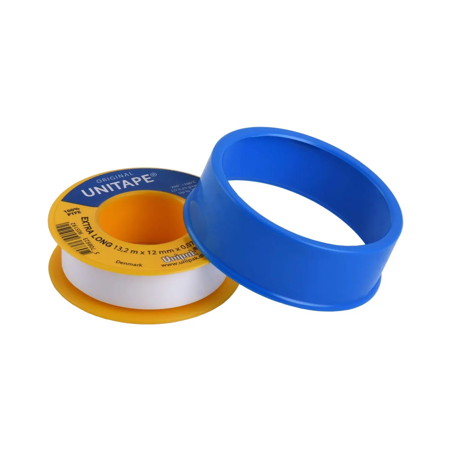 Фум стрічка Unitape (13,2m x 12mm x 0,075mm) + 10%, щільність 0,35 g/cm³