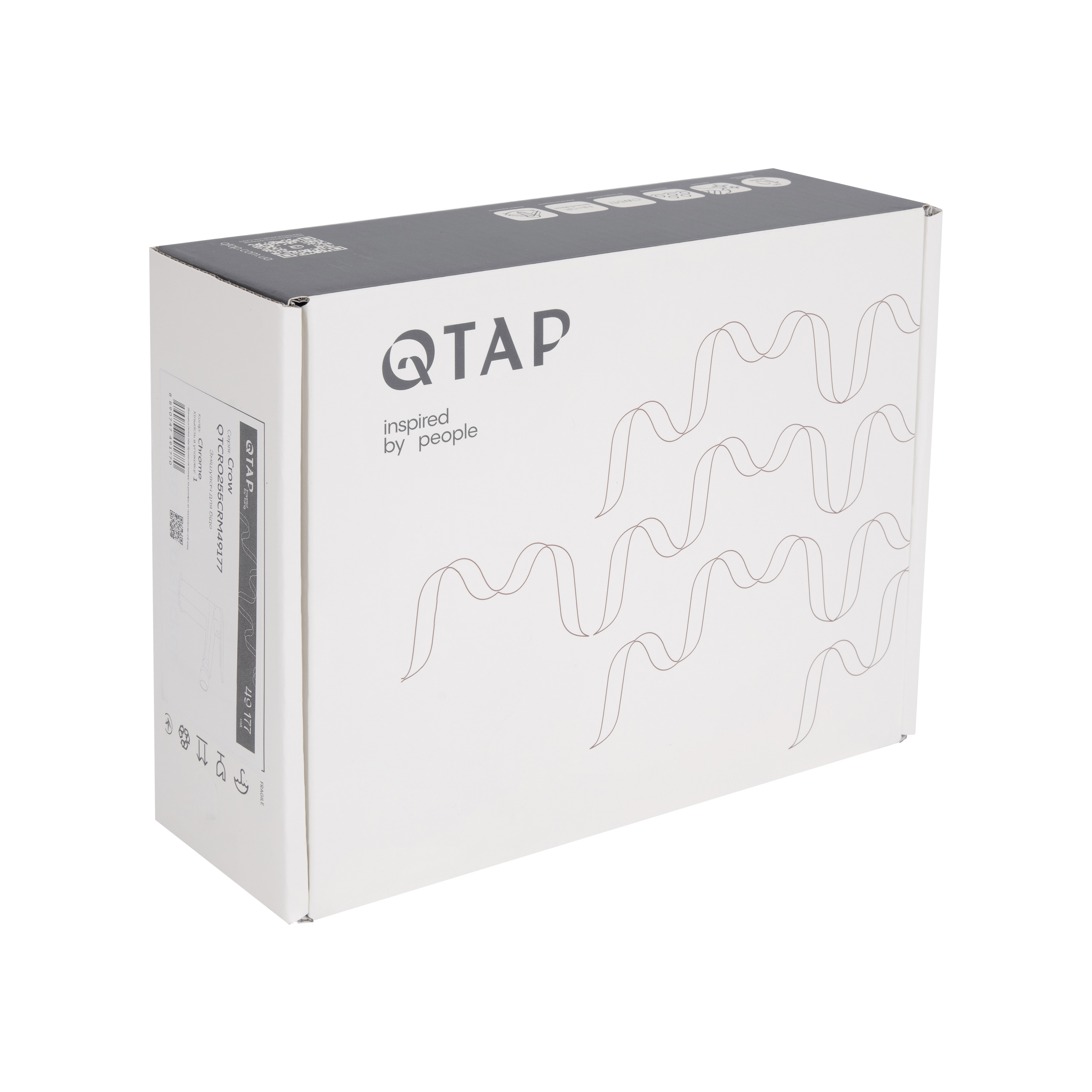 Змішувач для биде Qtap Crow  QTCRO255CRM49177 Chrome