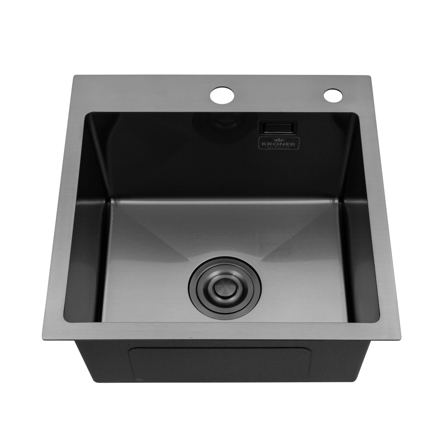 Кухонна мийка Kroner KRP Schwarze - 4545HM PVD (3.0/1.0 мм)