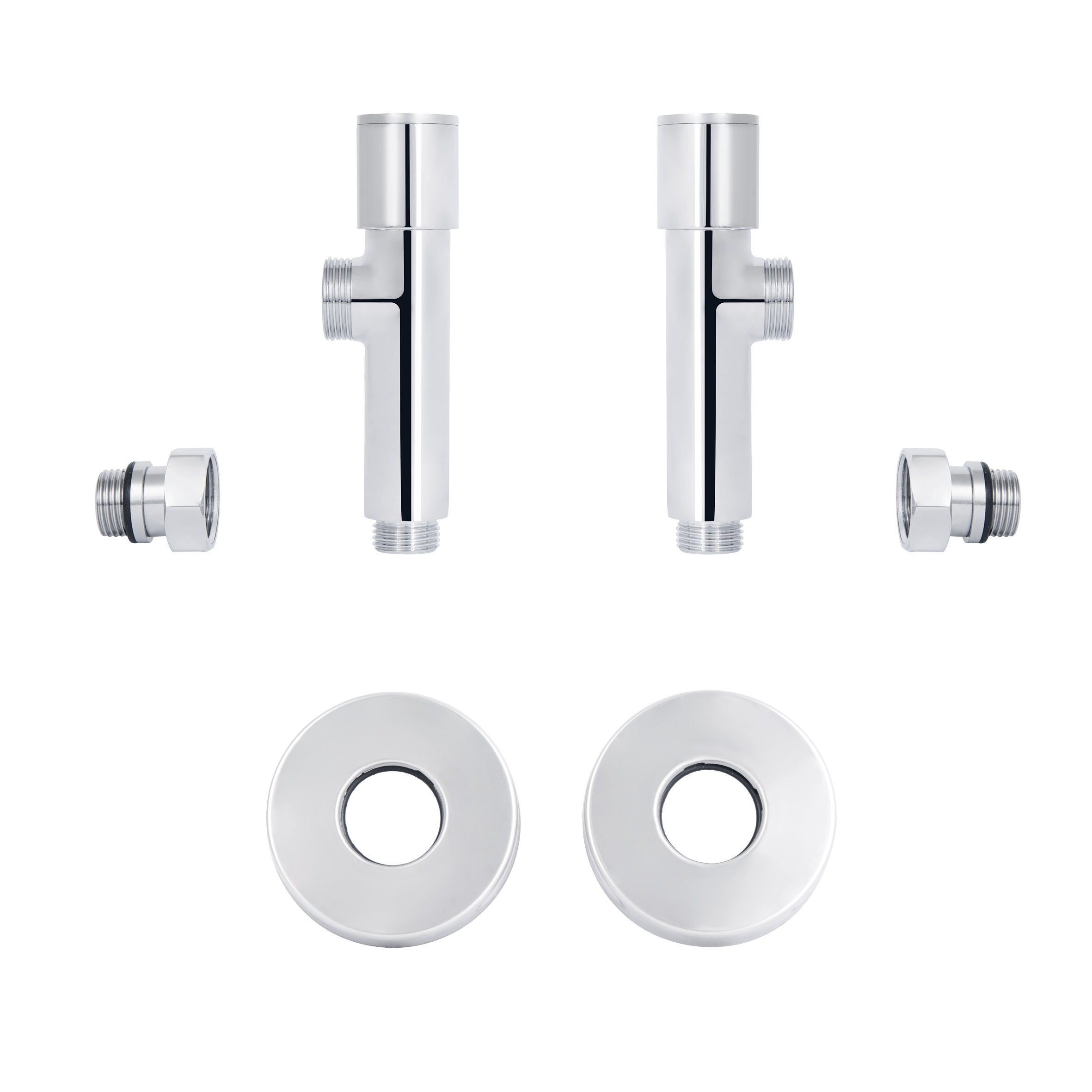 Комплект кранів Thermo Alliance Standart 1/2" НР для рушникосушарки кутовий SF395W15