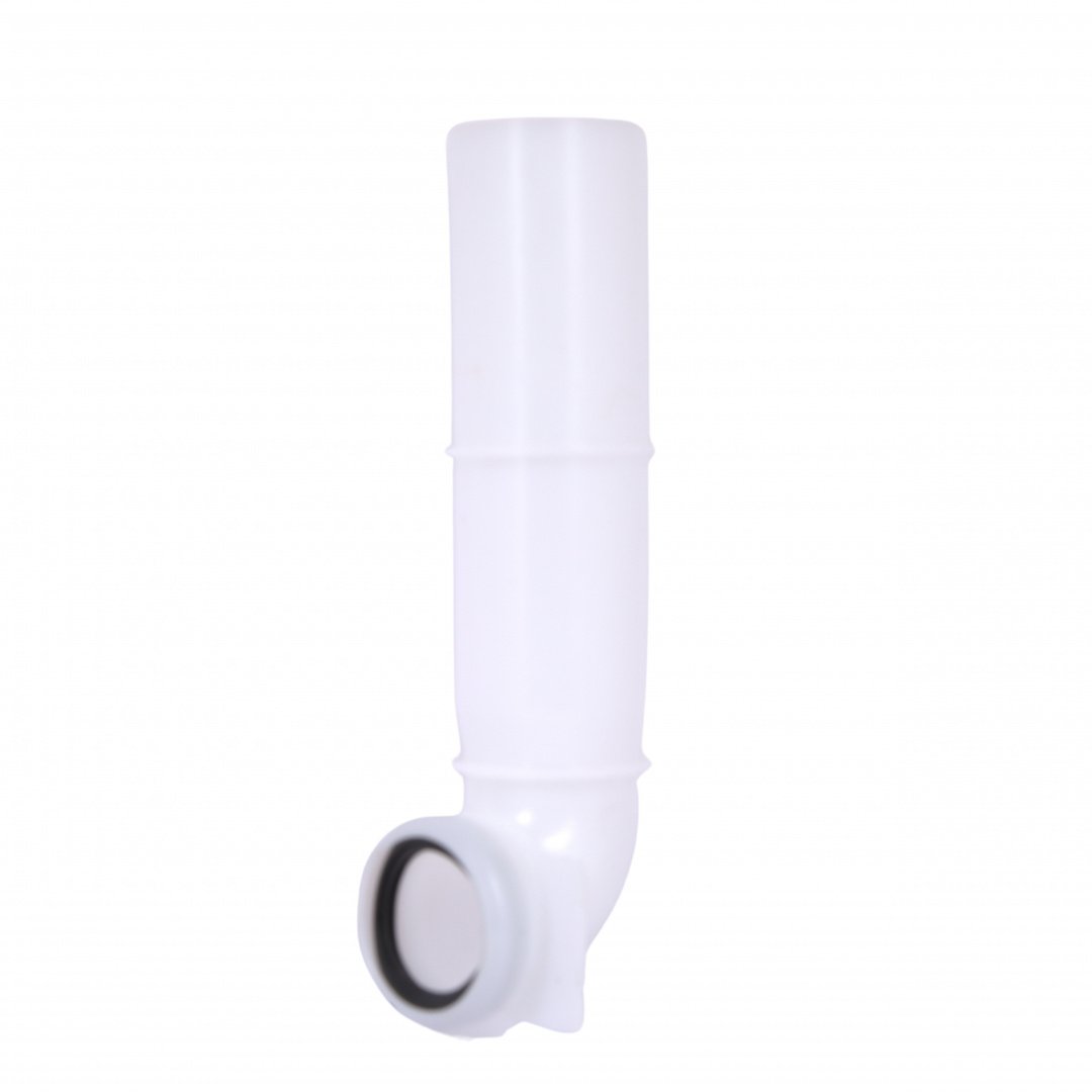 Кутова трубка змиву Qtap 82х74х262 мм White для інсталяції Standard QTSTD167W49807