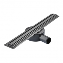Душовий трап MIXXUS DRAIN-05-50-SLIM BLACK з нерж. сталі SUS304 30x500мм (Колір чорний) (MI6168)