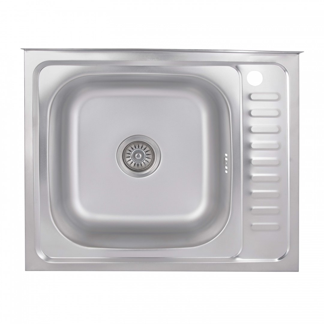 Кухонна мийка Brinex 6050-L 0,6 мм Satin (BRIN6050LSAT06)
