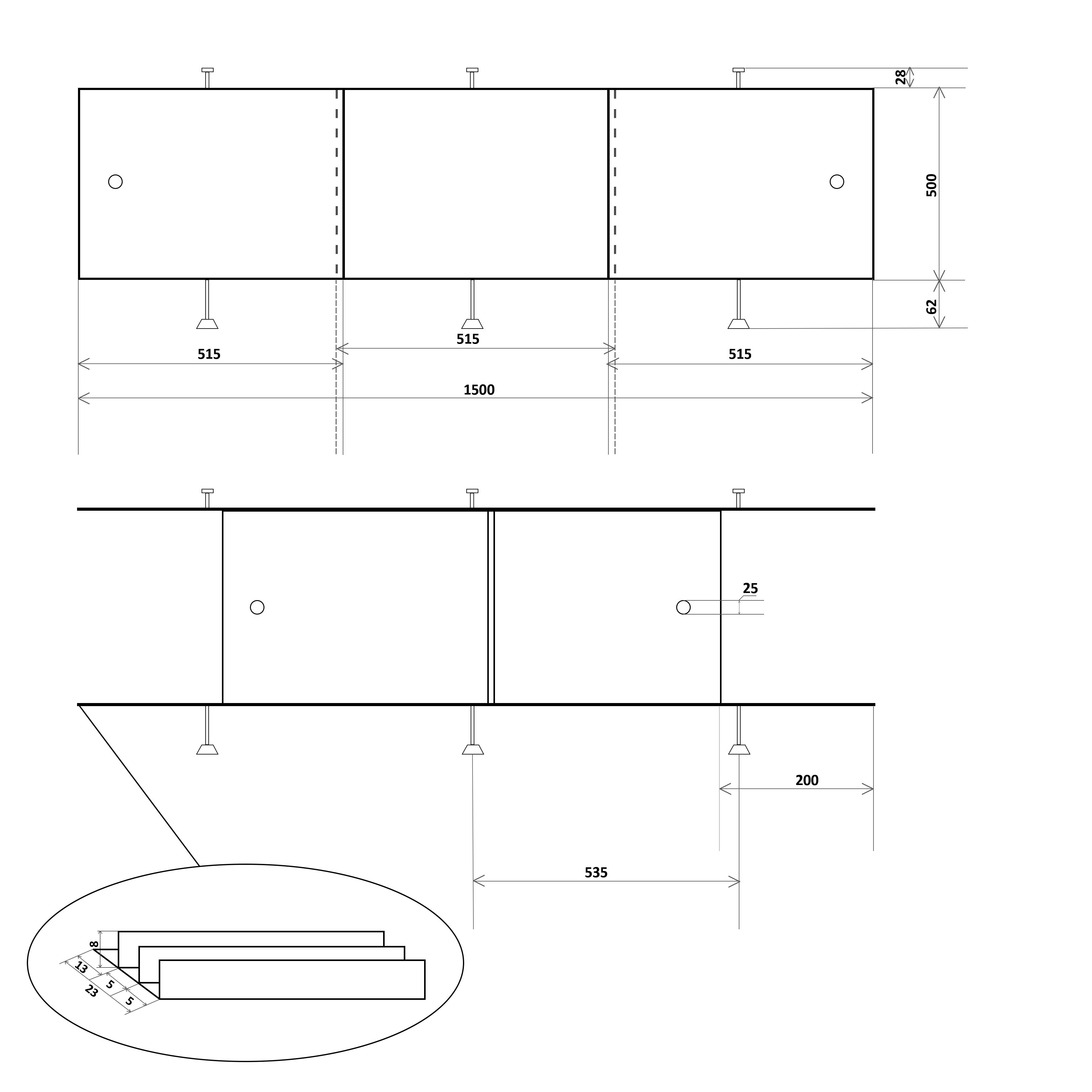 Панель для ванної Direct 1500x500