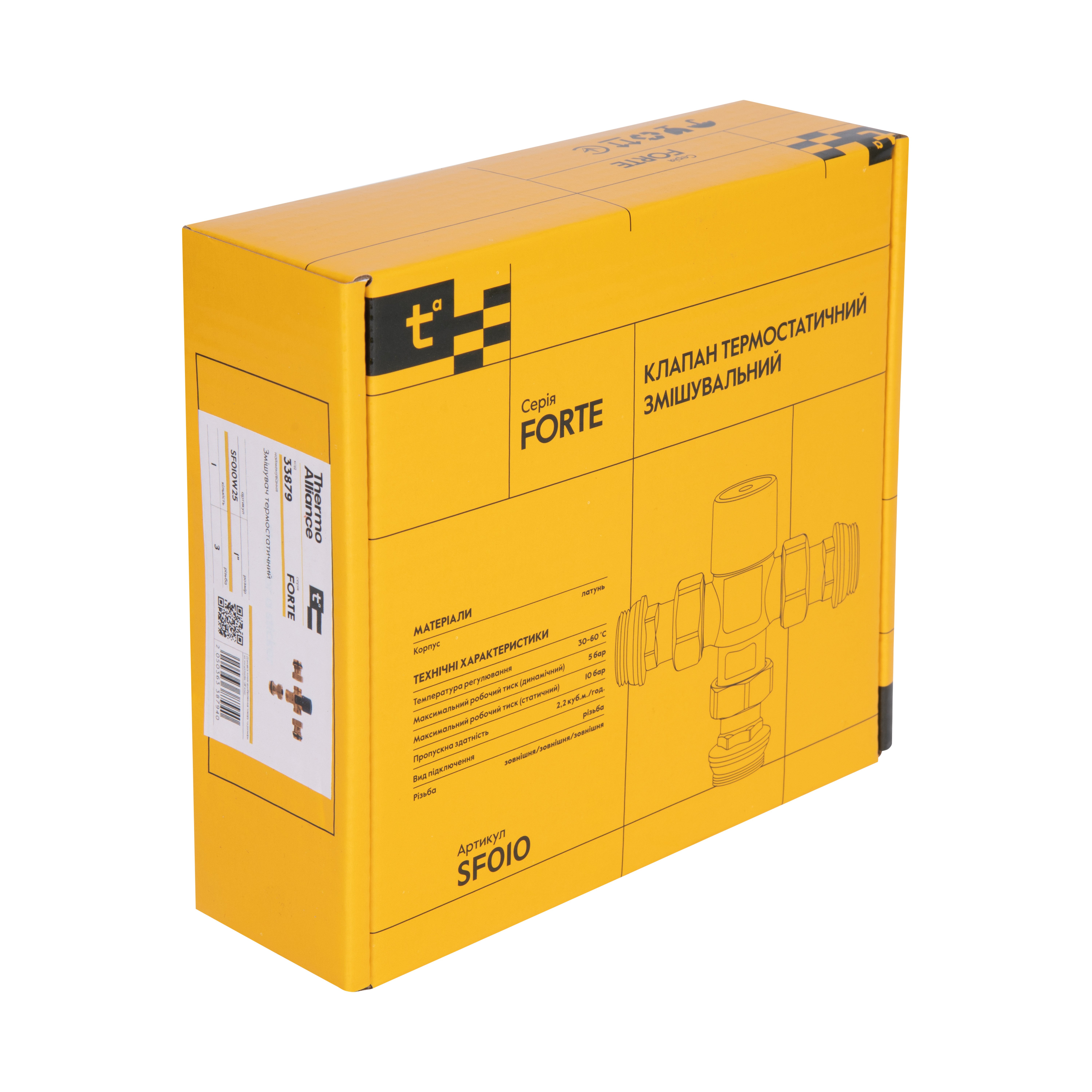 Змішувач термостатичний Thermo Alliance Forte 1" SF010W25