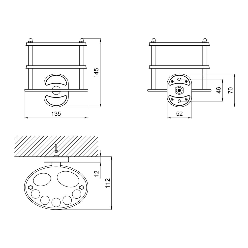 Тримач для зубних щіток Lidz (CRM) 114.08.10