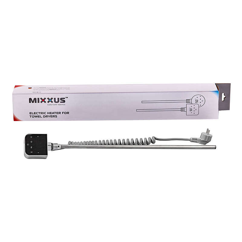 Електричний ТЕН MIXXUS TEH-0209 CHROME для сушарок рушників 900W (Колір хром) (MI6636)
