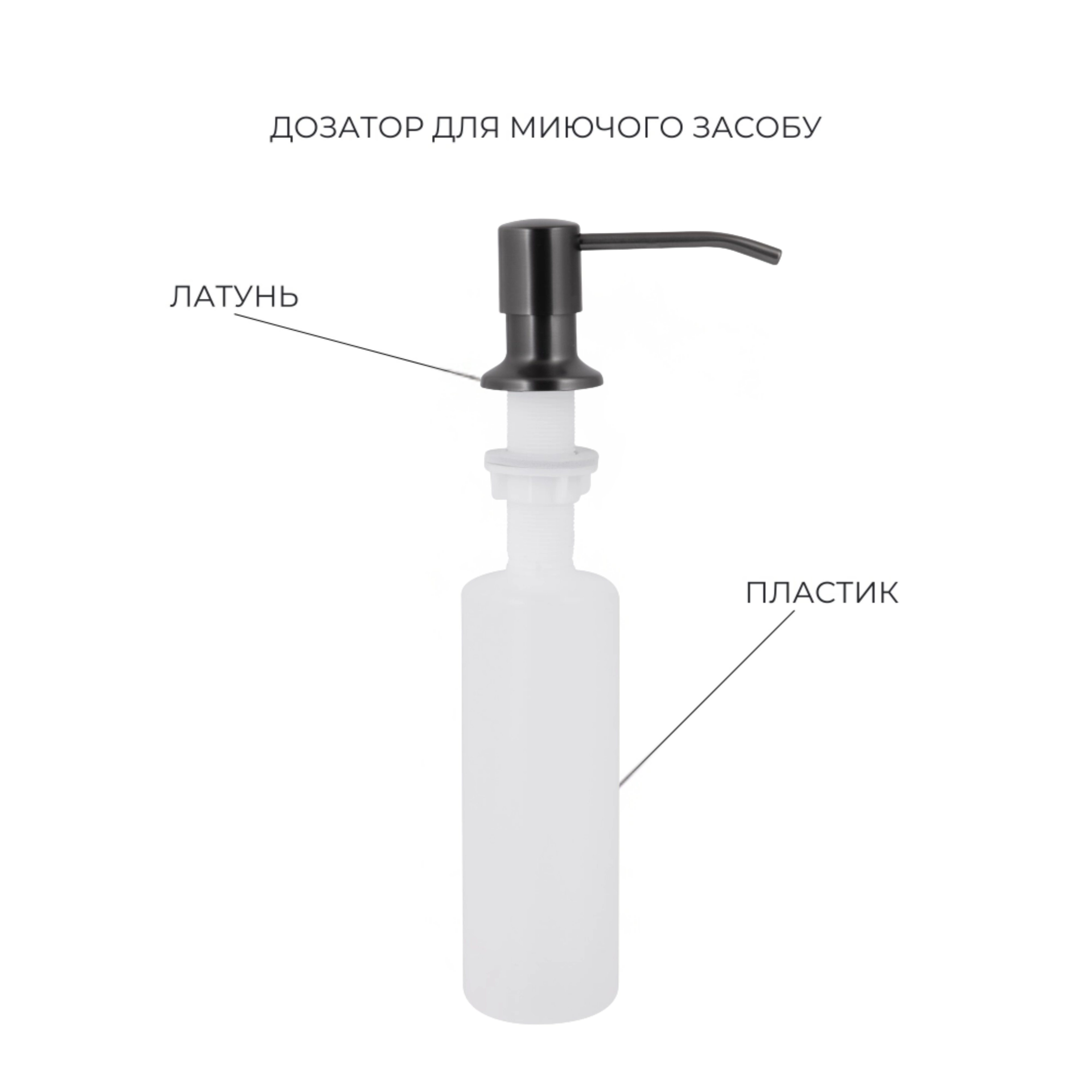Акційний набір Lidz: мийка H6845 Décor Blaсk 3,0/1,0 мм + Змішувач Aria для кухні з гнучким виливом (k35) Black