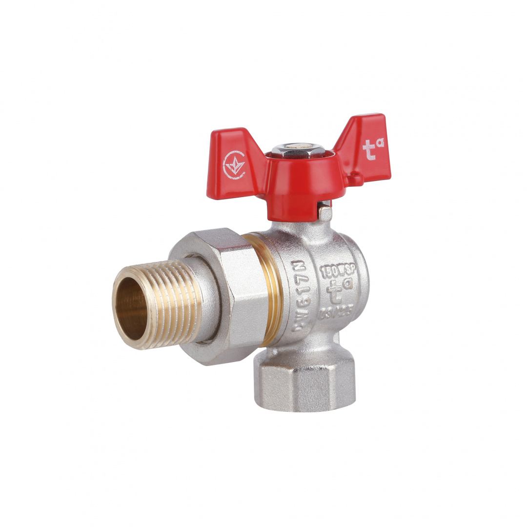 Кран кульовий "Американка" Thermo Alliance Standart 1/2" ВЗ кутовий SD222NW15PN40