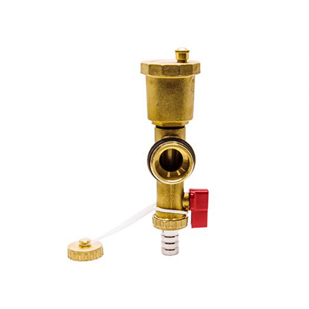 Зливна група для колектора Karro 1" РЗ латунна KR-17022