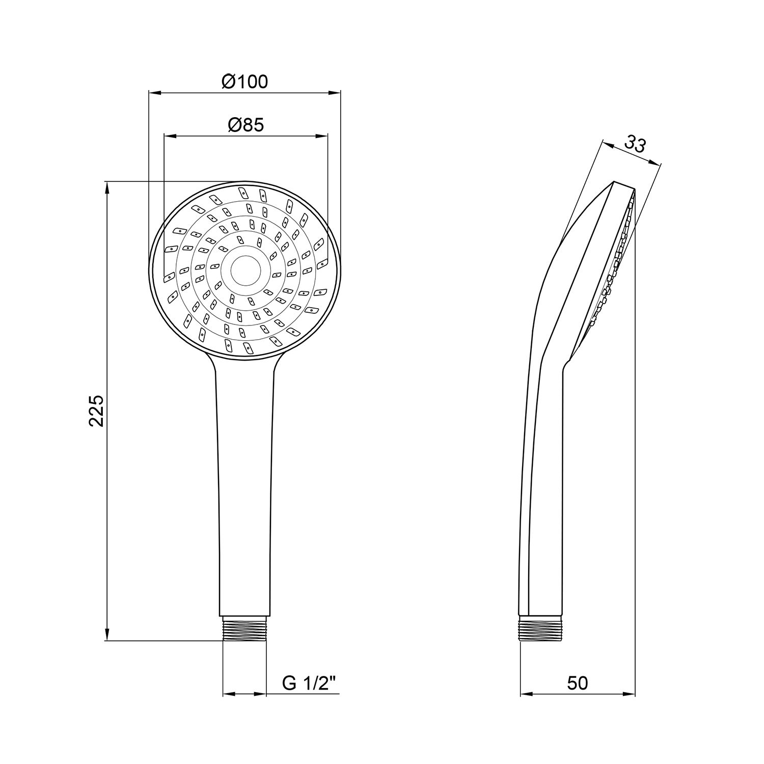 Лійка для ручного душу Kroner KRM - C718