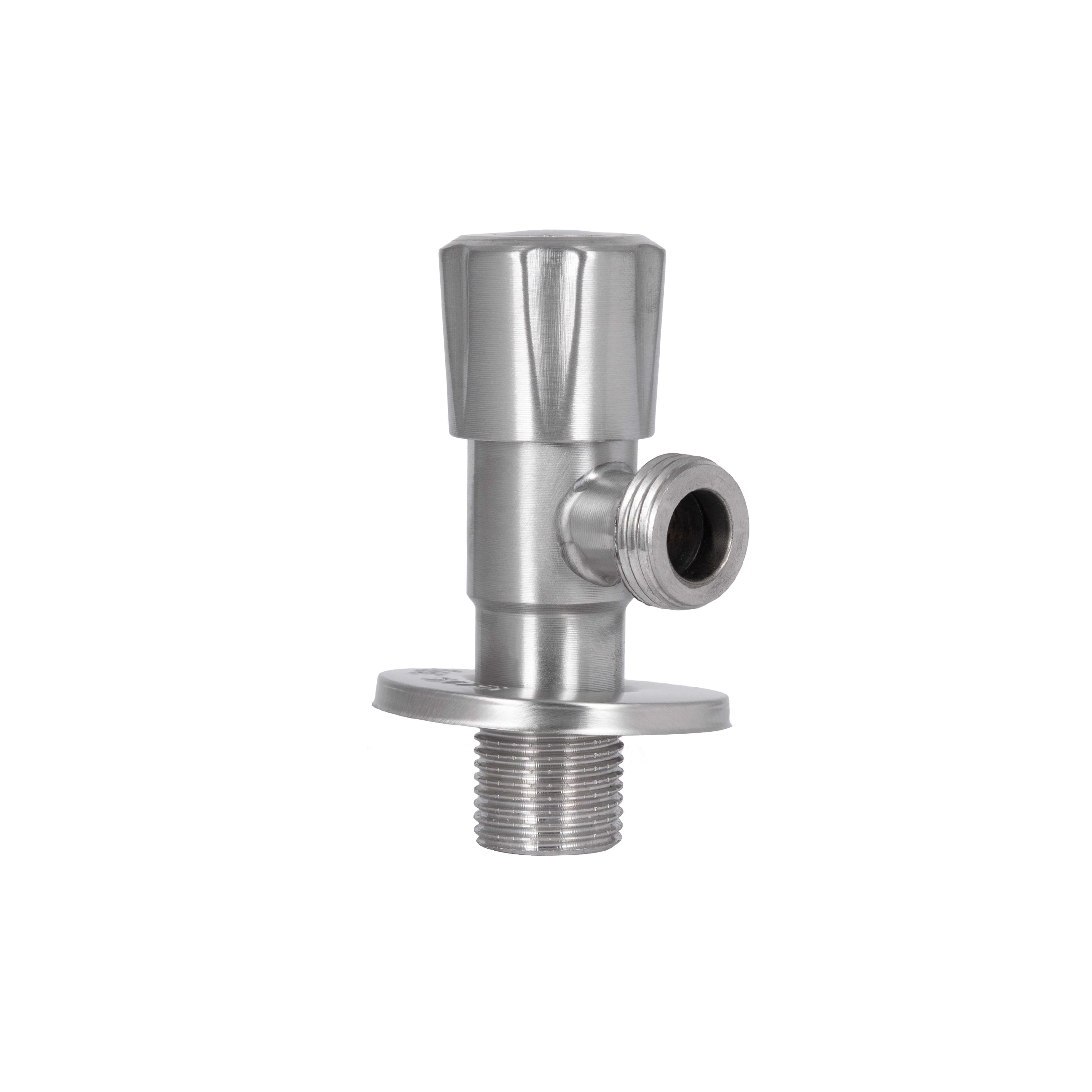 Кран кутовий Thermo Alliance Standart 1/2"ЗЗ нерж., з керам. буксою TAS347W1515SS