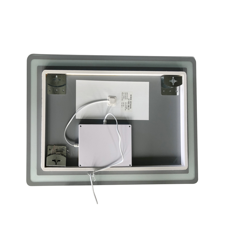 Дзеркало ZERIX MIRRA MR05-80x60-REVERSE з LED Touch, Anti-fog, димером, рег. яскравості (ZX6056)