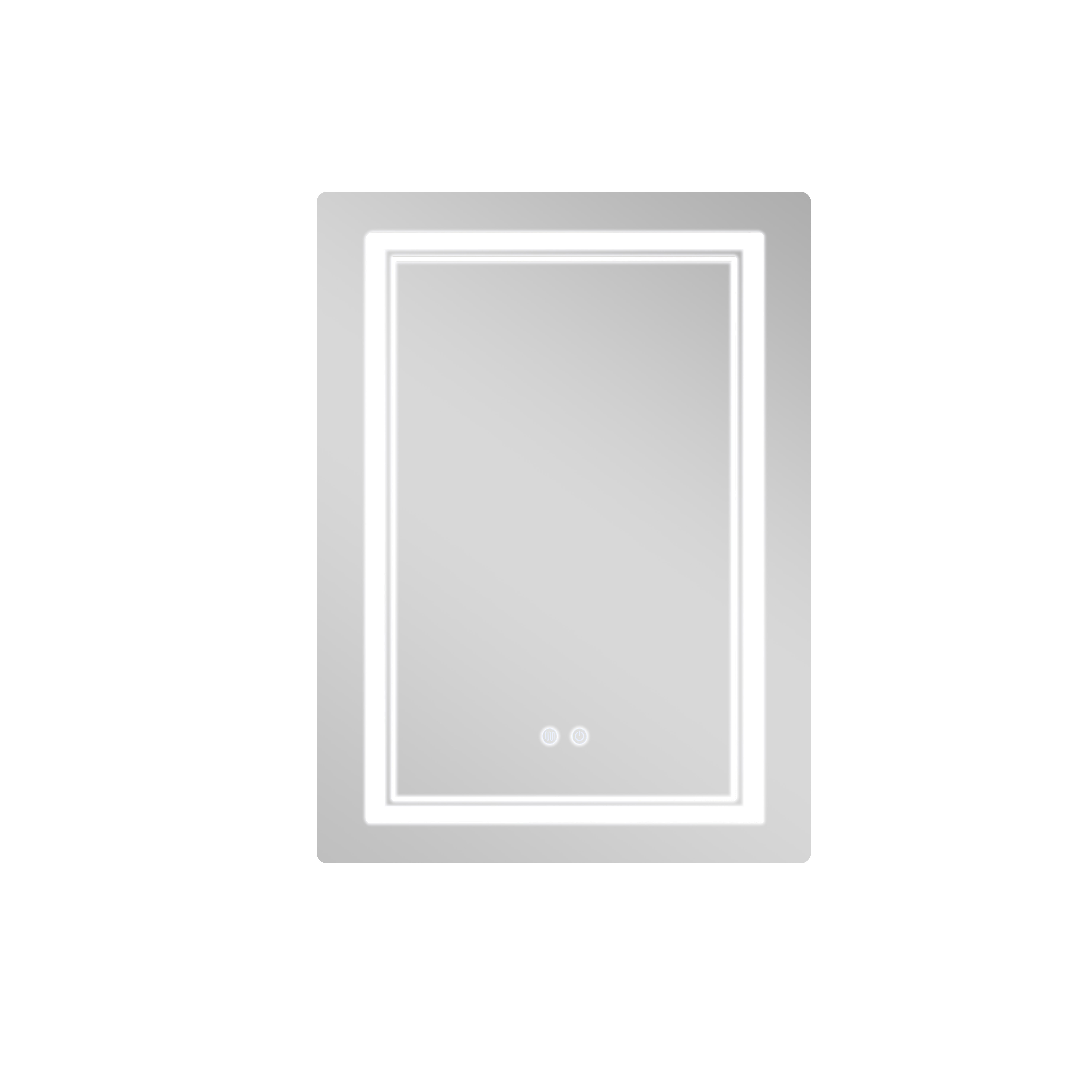 Дзеркало Qtap Cardinal (CA2) 600х800 з LED-підсвічуванням Touch, з антизапотіванням, з димером, рег. темп. кольору (3000-6500K) QT0478C608048453