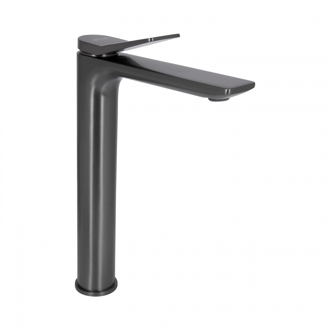 Змішувач для раковини Qtap Presto високий QTPRE269GRP45582 Gunmetal Black