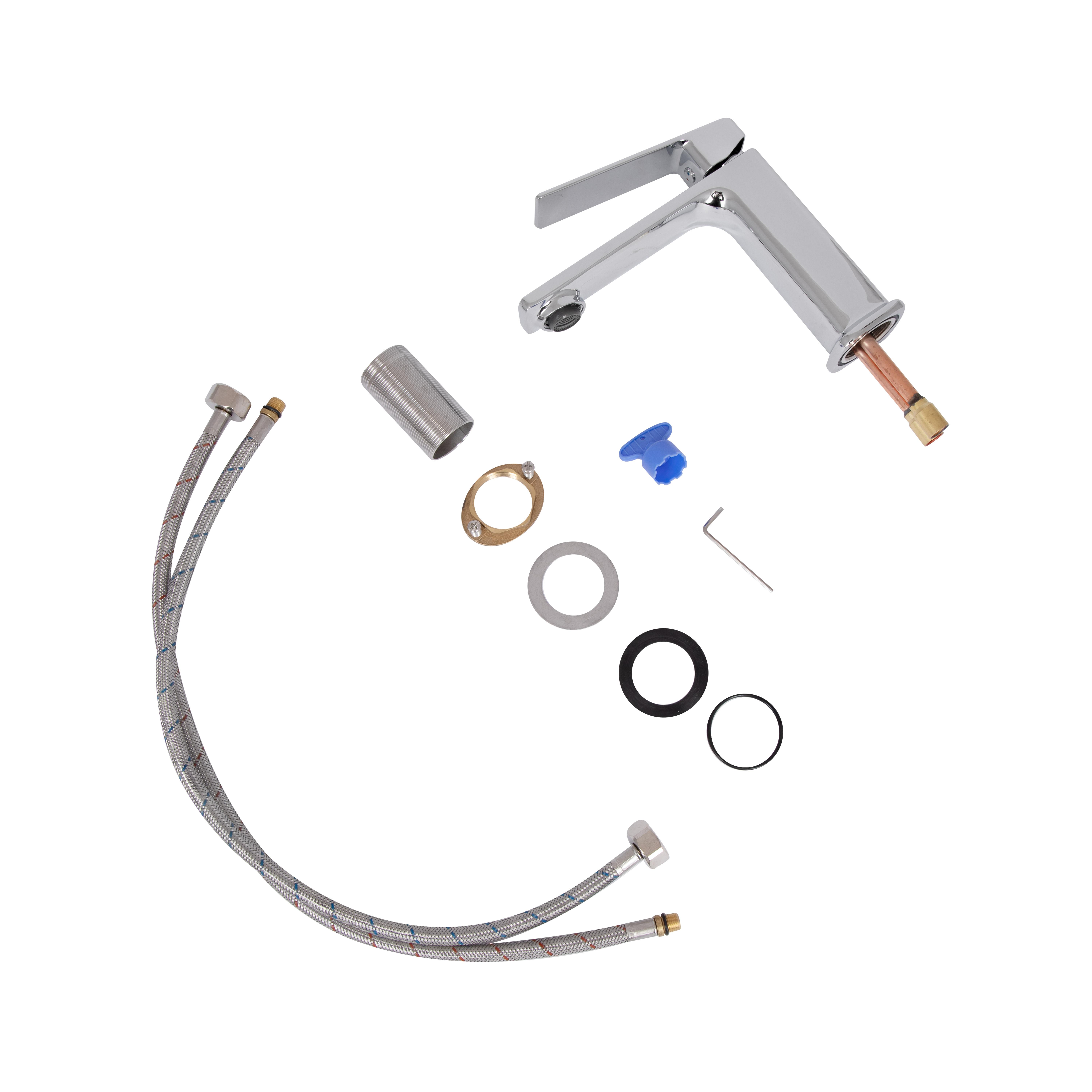Змішувач для раковини низький Qtap Capricorn, Chrome (k26) QTCAP1060102C48219