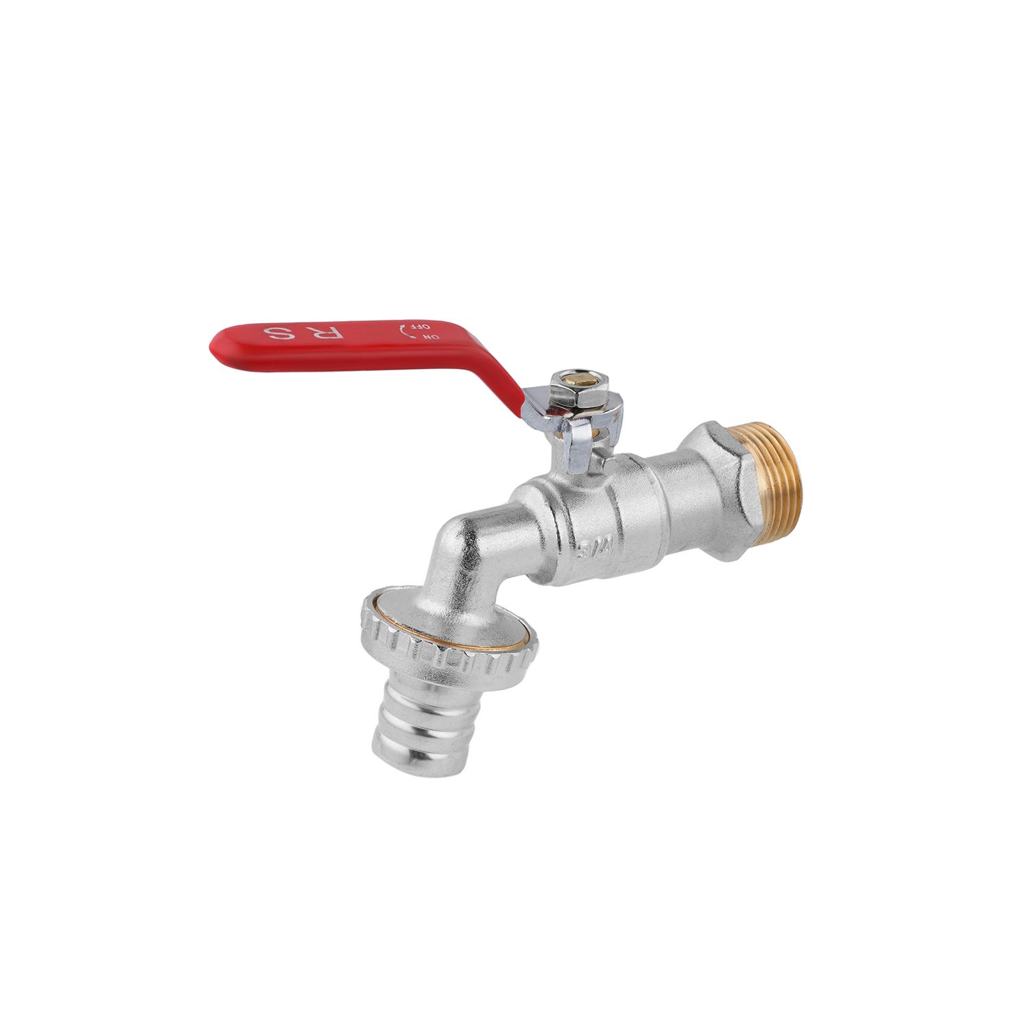 Кран кульовий для поливу STA 3/4" РЗ ручка, нікельований