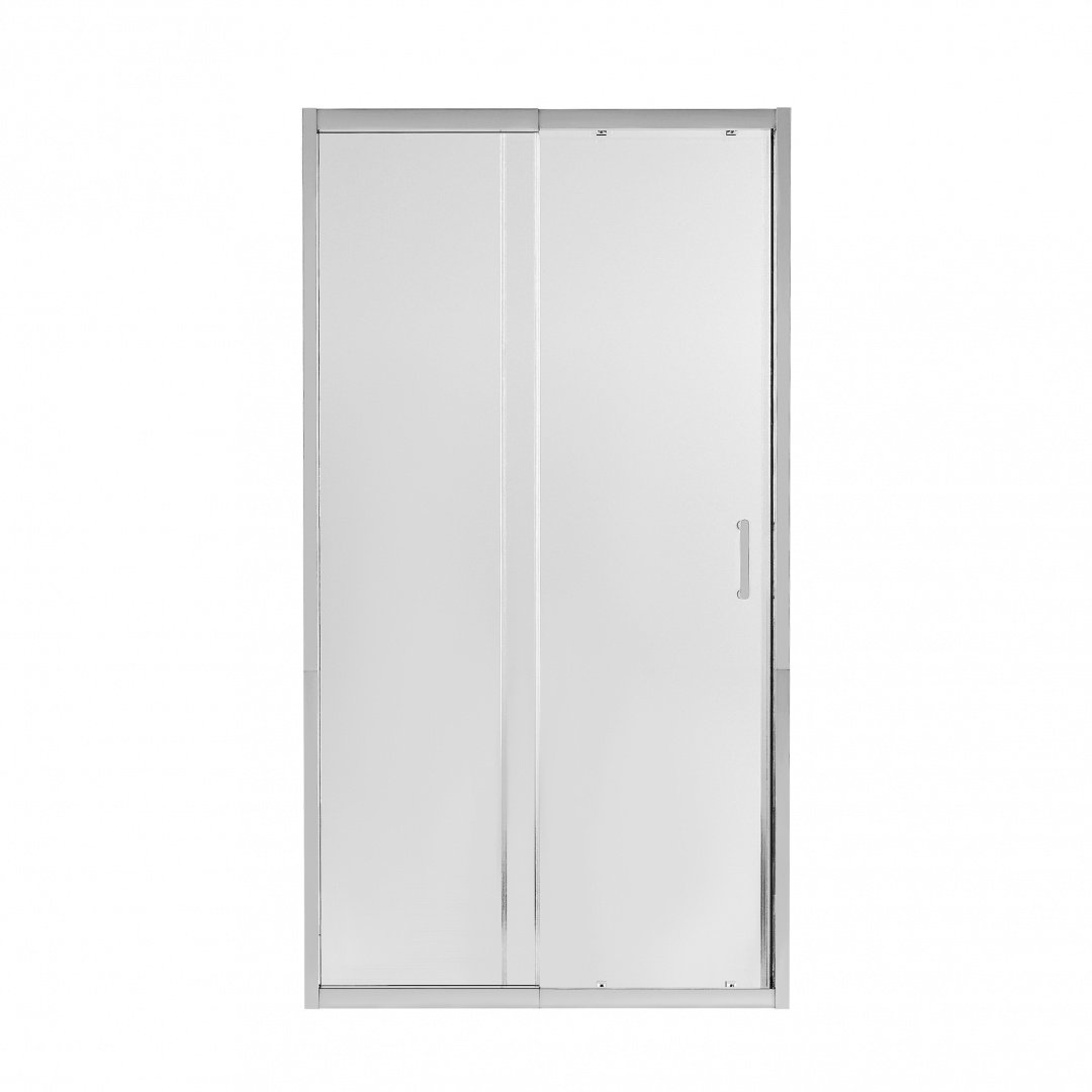 Душові двері в нішу Qtap Taurus CRM201-11.C6 97-108x200 см, скло Clear 6 мм, покриття CalcLess