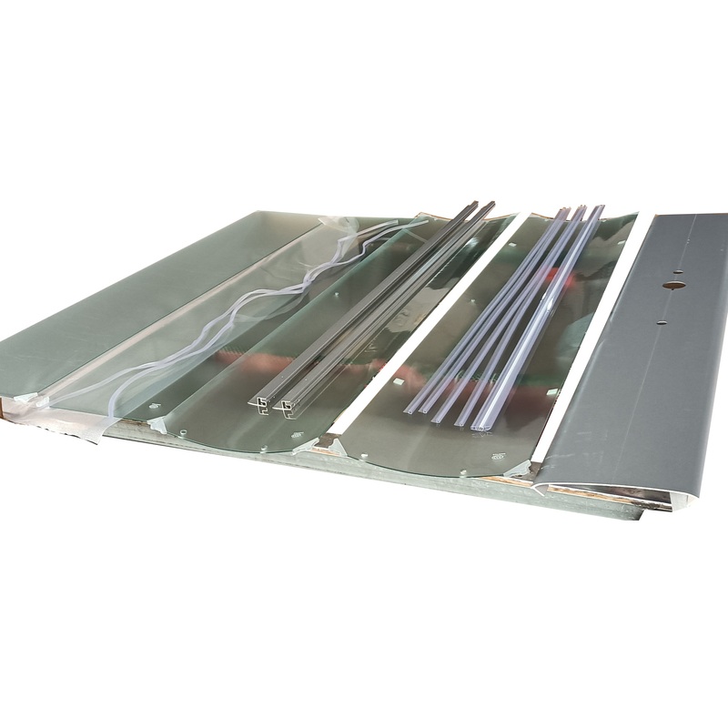 Бокс душовий без гідромасажу з високим піддоном MIXXUS STRONG SB01-90x90x215-FB SATIN матове скло 4мм (MI6884)