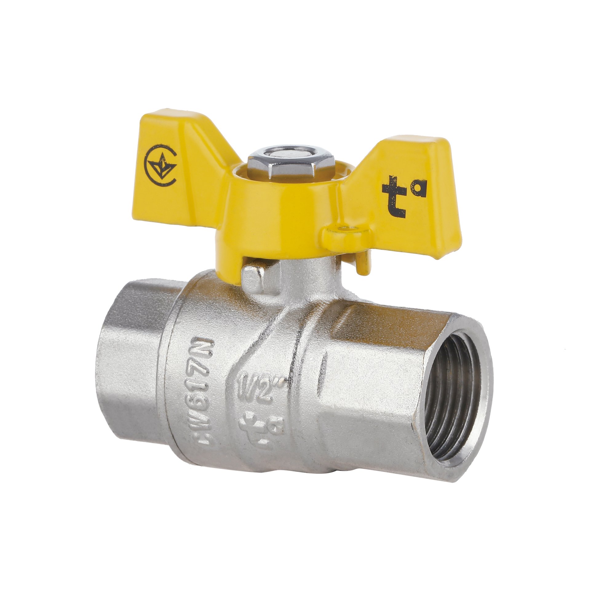Кран кульовий Thermo Alliance Forte 1/2" ВР для газа (метелик) SF602G15