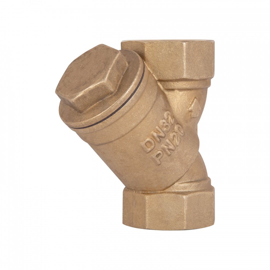 Фільтр косий Icma №50 грубої очистки 1 1/4"ВВ латунний 83050AG05