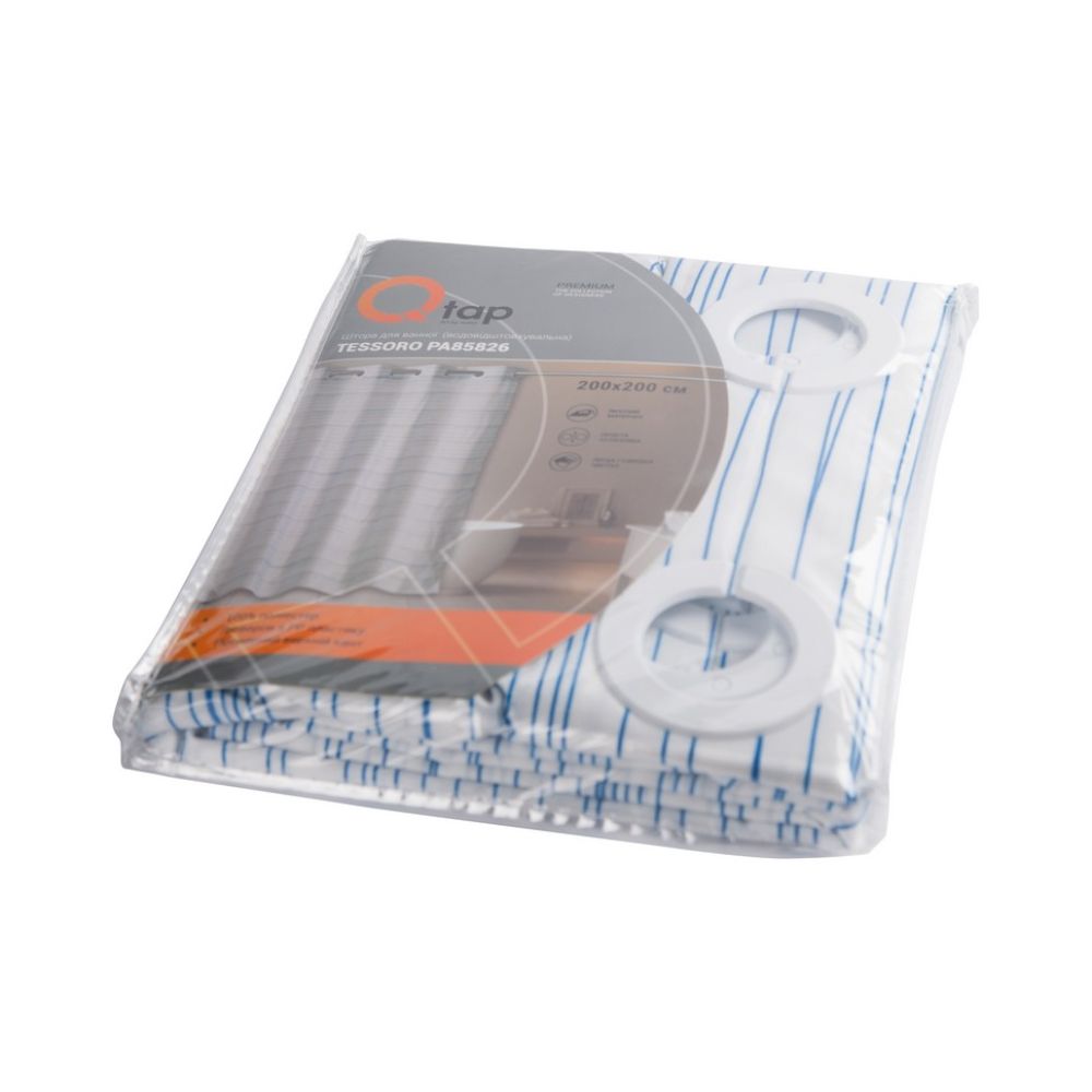 Шторка для ванной Qtap Tessoro PA85826 200х200