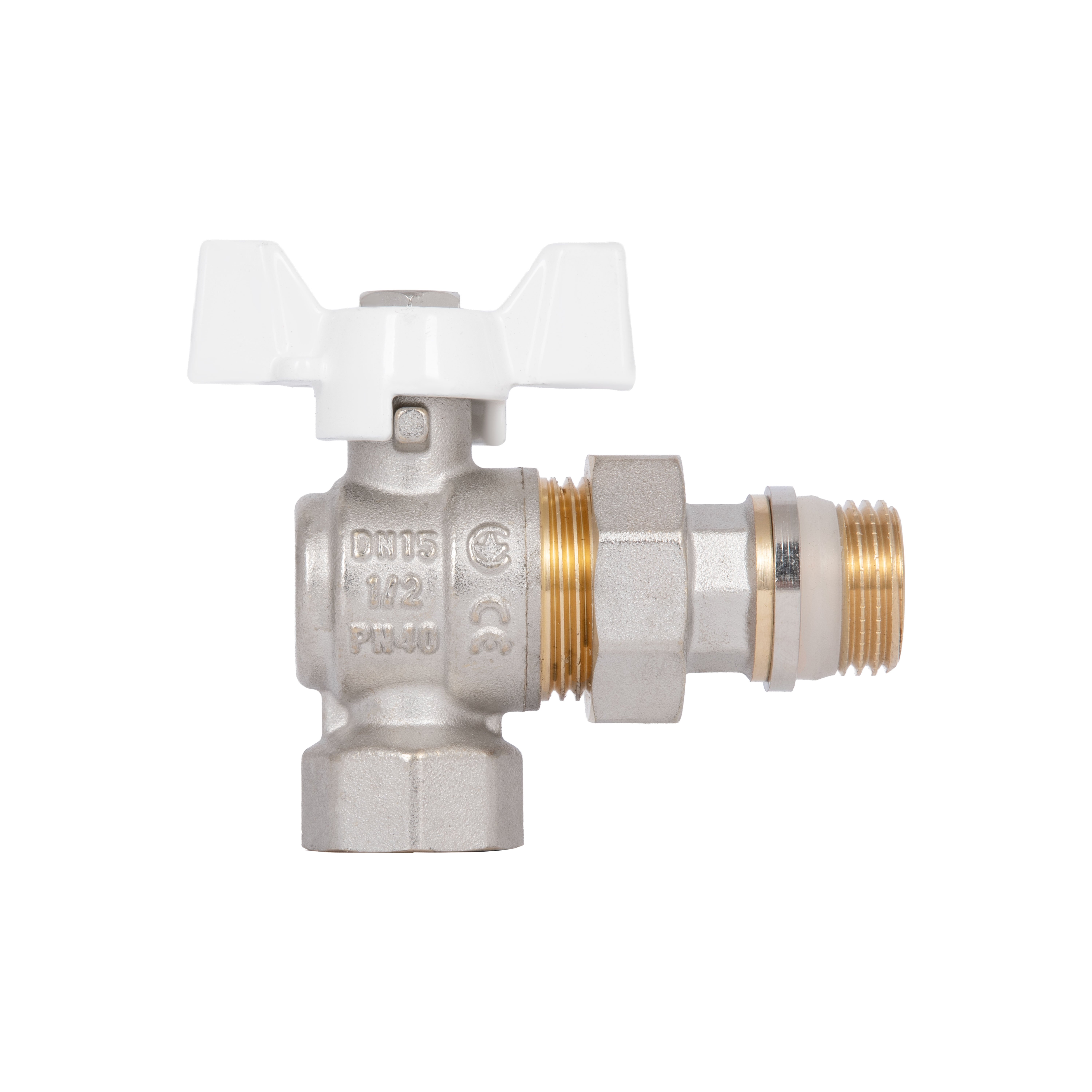 Кран Американка Thermo Alliance Standart з антипротіканням кутовий 1/2 PN40 конус SD901NW15PN40