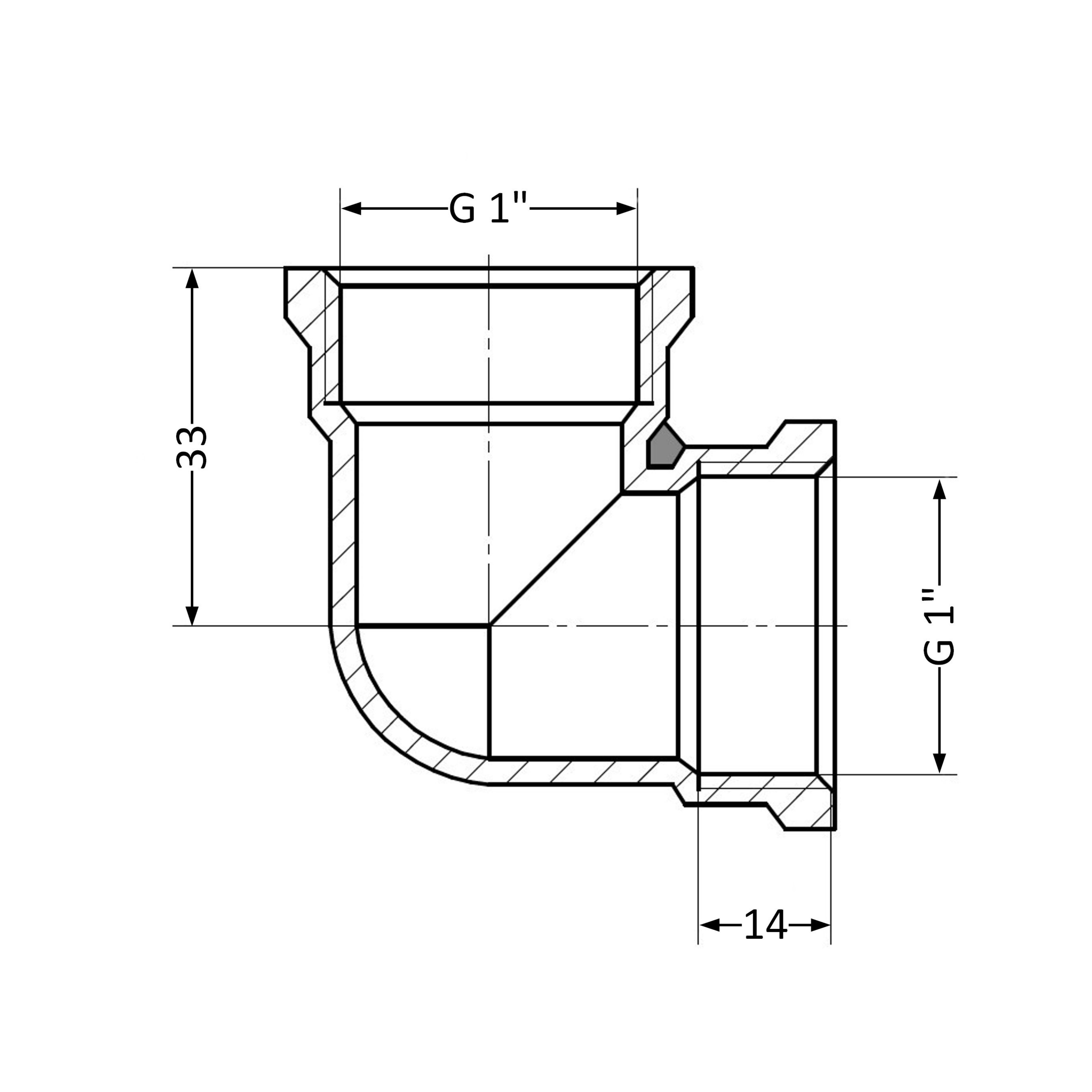 Кут Thermo Alliance Standart 1" ВР SD41825