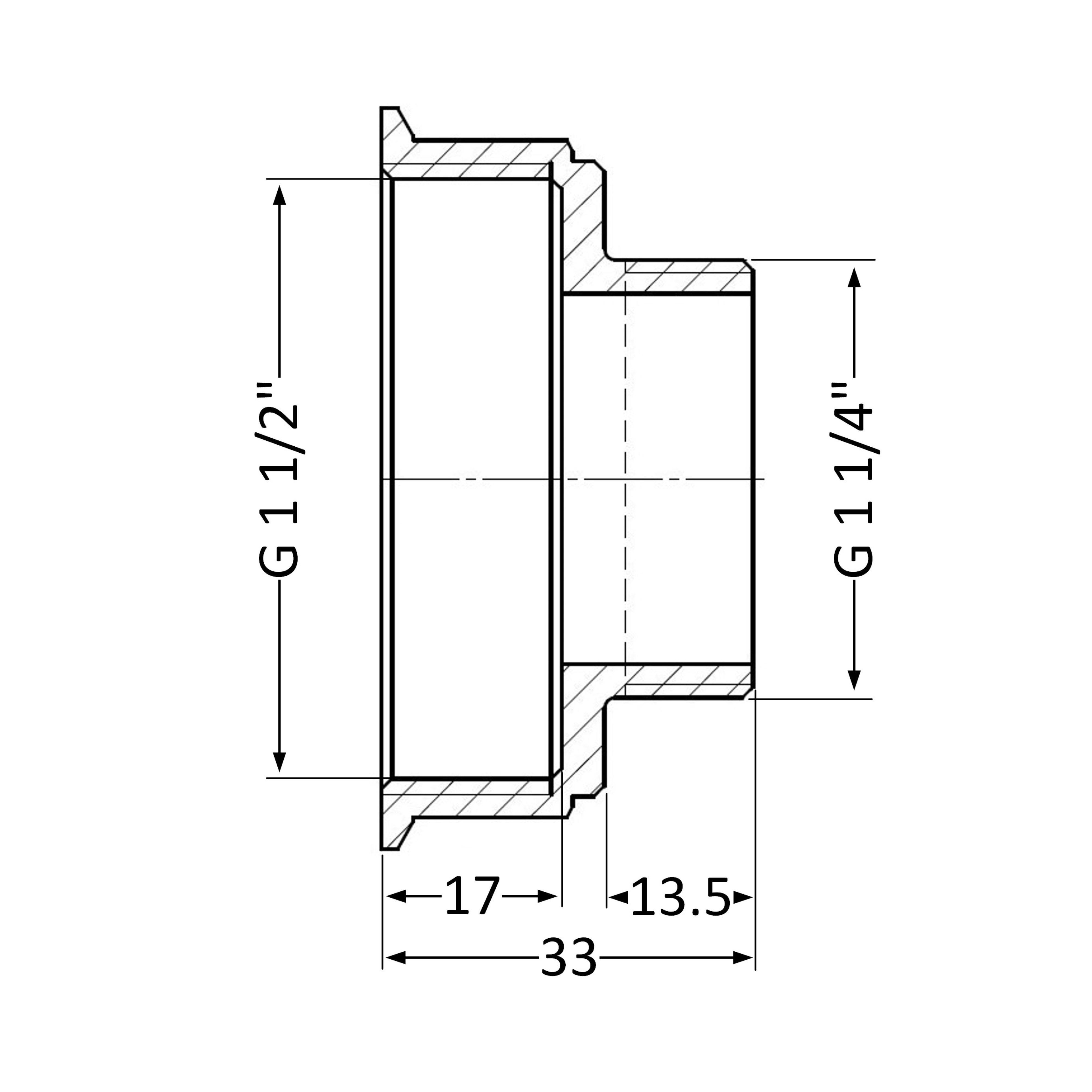 Перехідник Thermo Alliance Standart 1 1/2"х1 1/4" ВЗ SD4094032