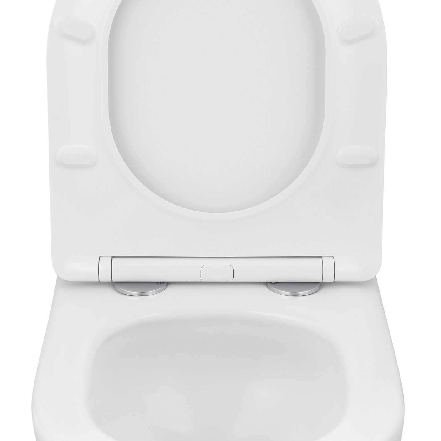 Унітаз підвісний Kroner Harz WHI483632 TORNADO безобідковий з сидінням