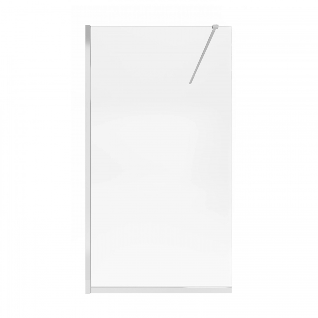 Душова перегородка Qtap Walk-In Standard CRM2011.C8 110х200 см, скло Clear 8 мм, покриття CalcLess