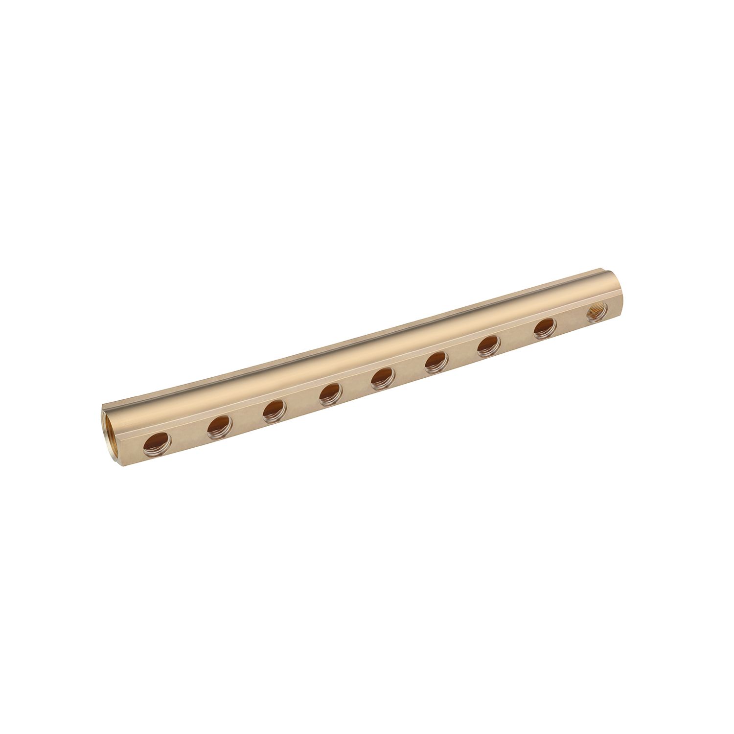 Колектор балка Karro на 9 виходів 1"x1/2" РВ латунний KR-2001
